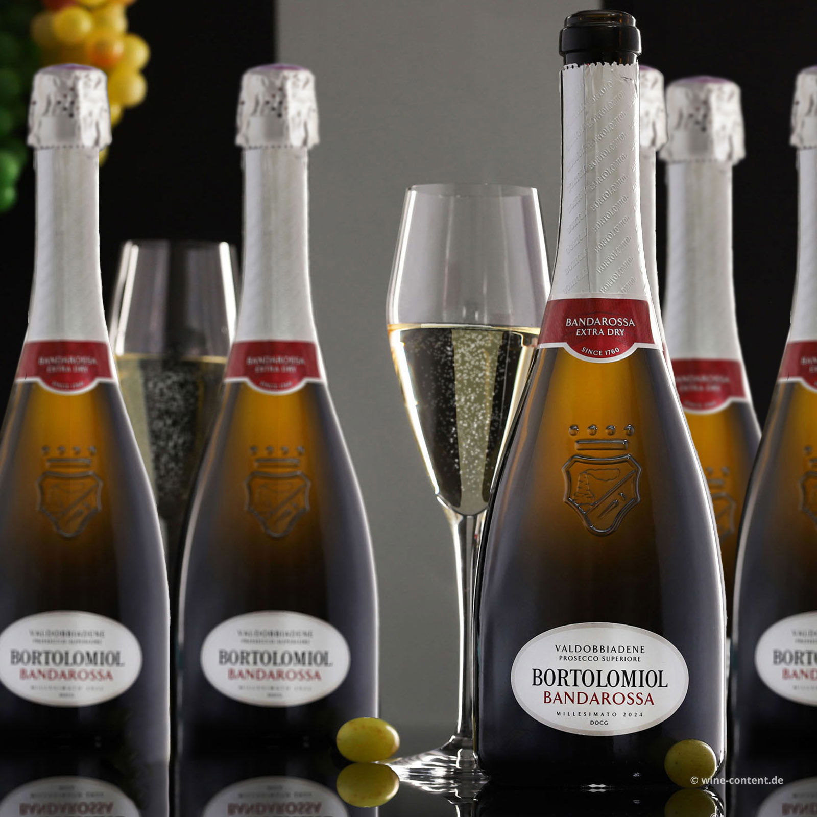 6er-Sparpaket Prosecco Valdobbiadene Superiore 2024 Bandarossa Extra Dry
