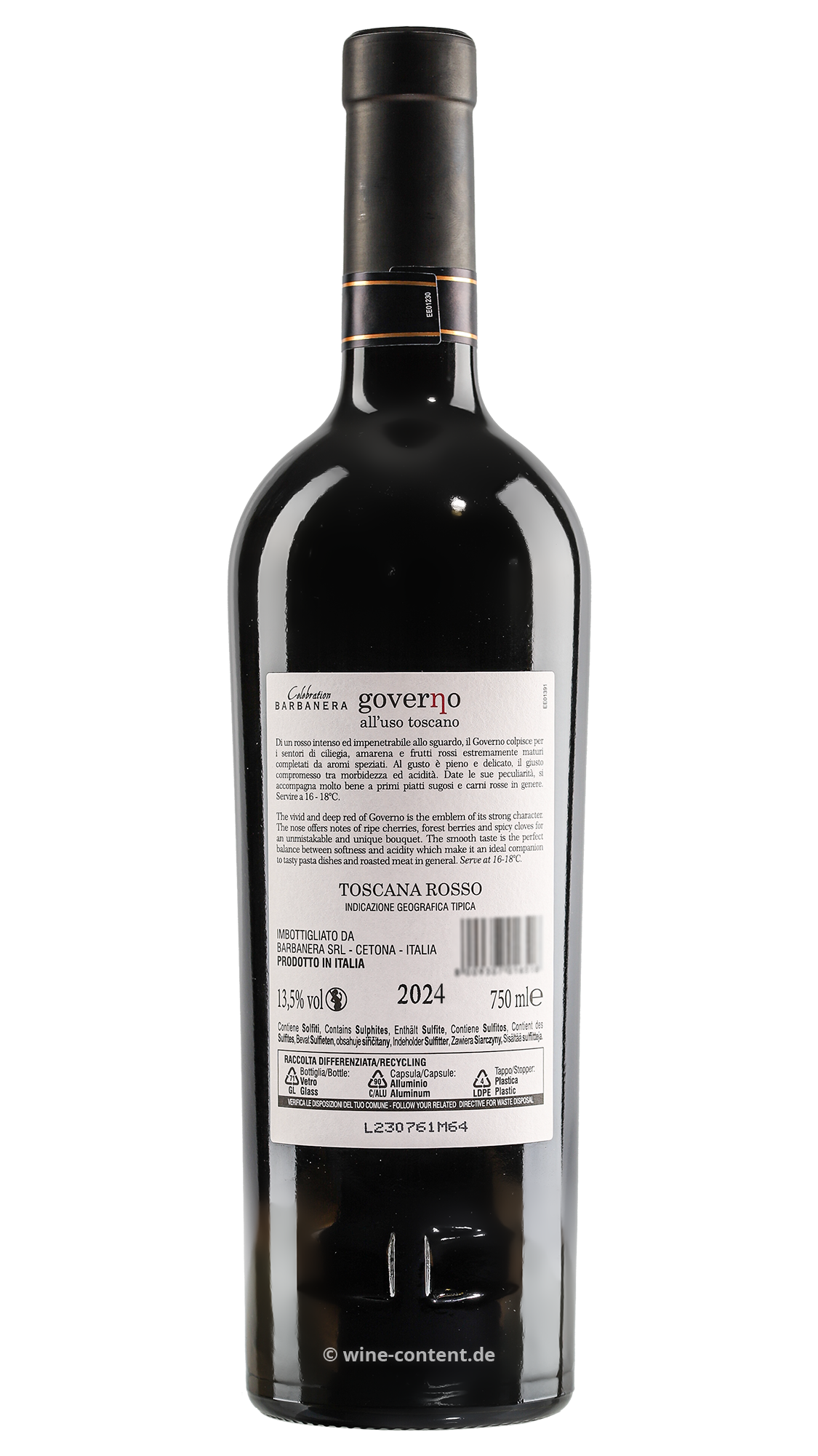 Toscana Rosso 2024 Governo