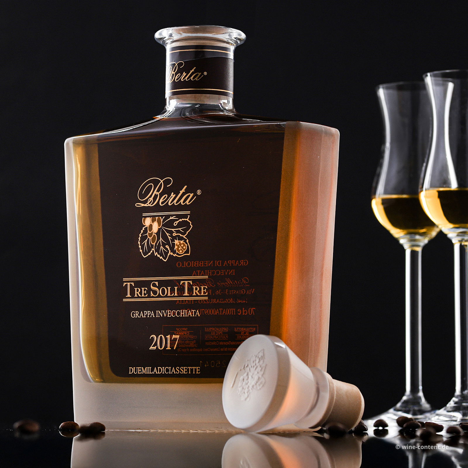 Berta Distillerie - Grappa Tre Soli Tre 2017 (Nebbiolo)