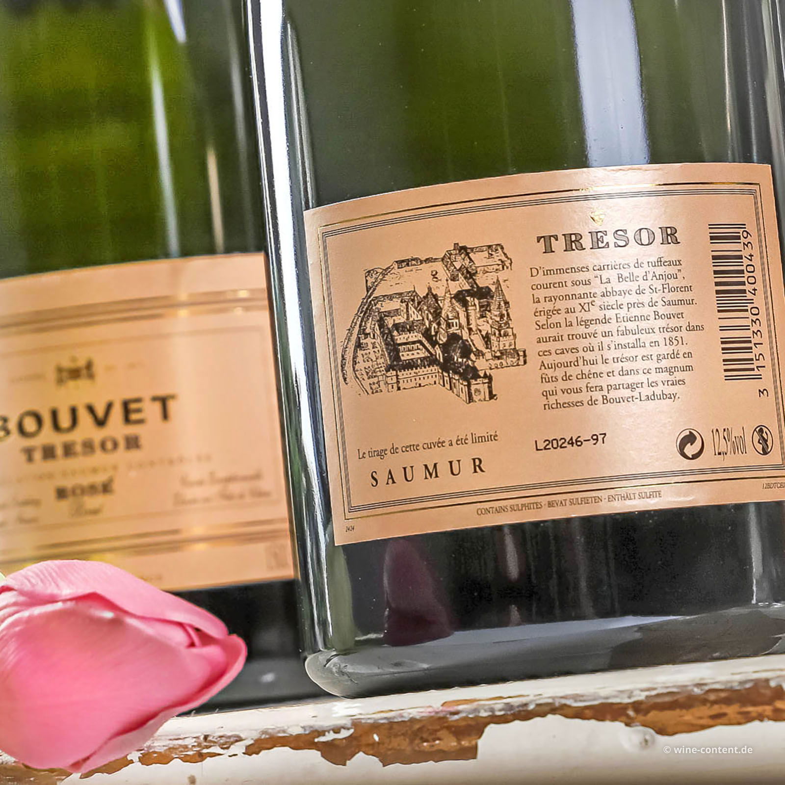 3er-Paket Crémant Saumur Rosé Trésor Brut Magnum