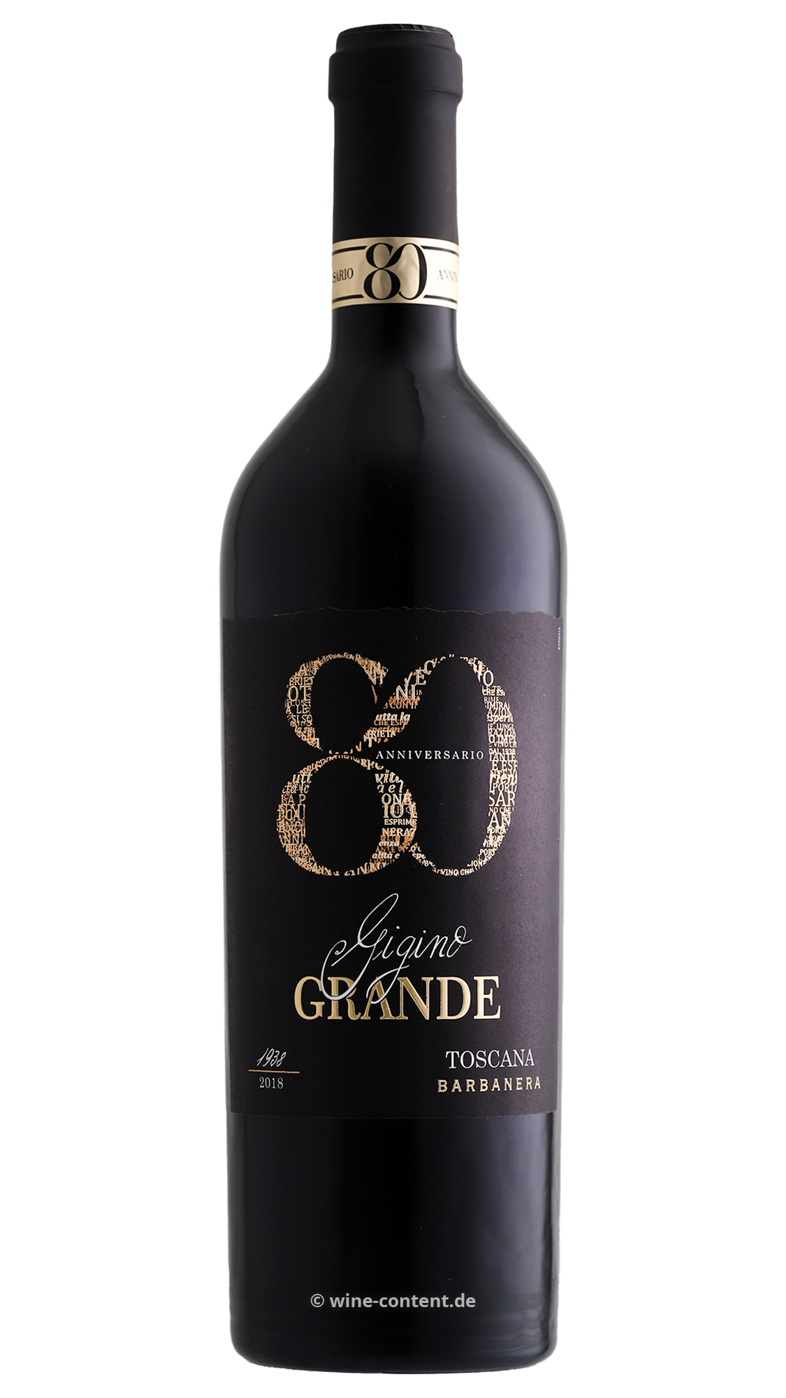 6er-Sparpaket Gigino Grande Rosso 2022 Anniversario 80