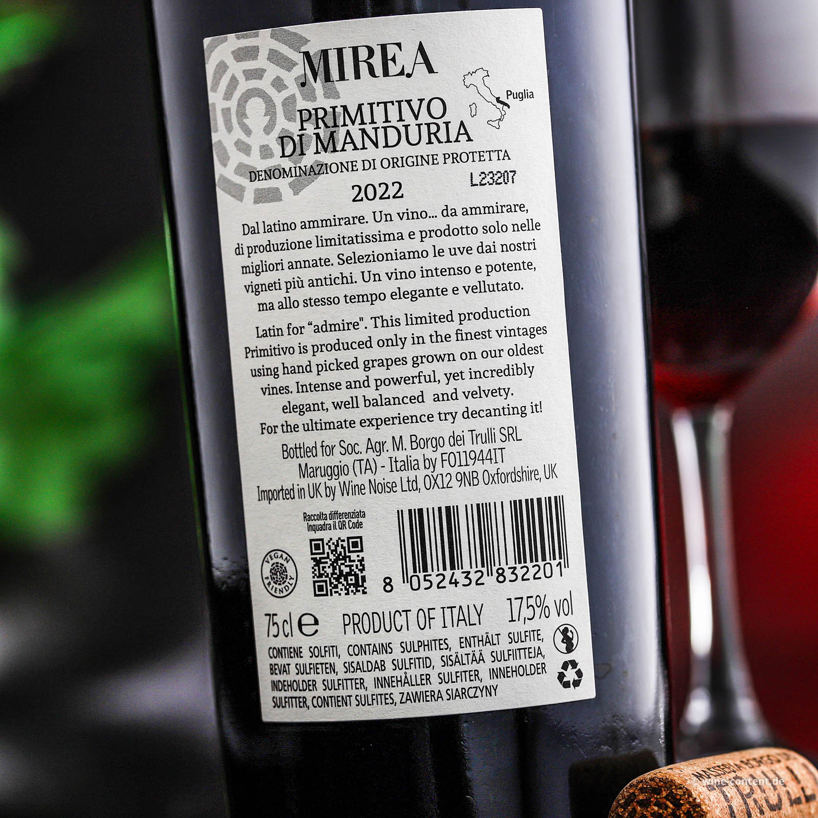 Primitivo di Manduria 2022 Mirea (Lagerschaden) Primitivo di Manduria 2022 Mirea (Lagerschaden)