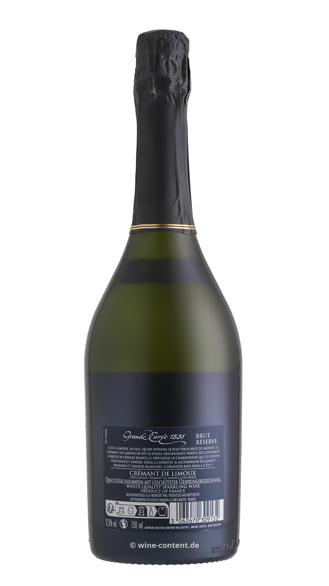 Crémant de Limoux Réserve 2020 Grande Cuvée 1531 Brut