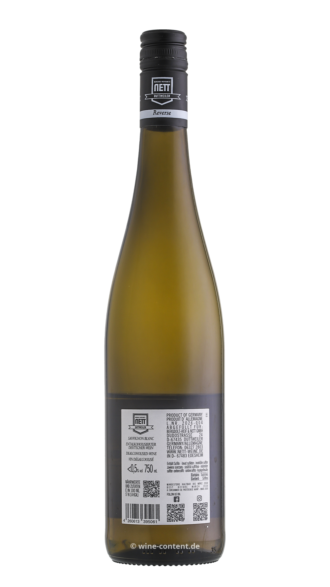 Sauvignon Blanc Reverse entalkoholisiert