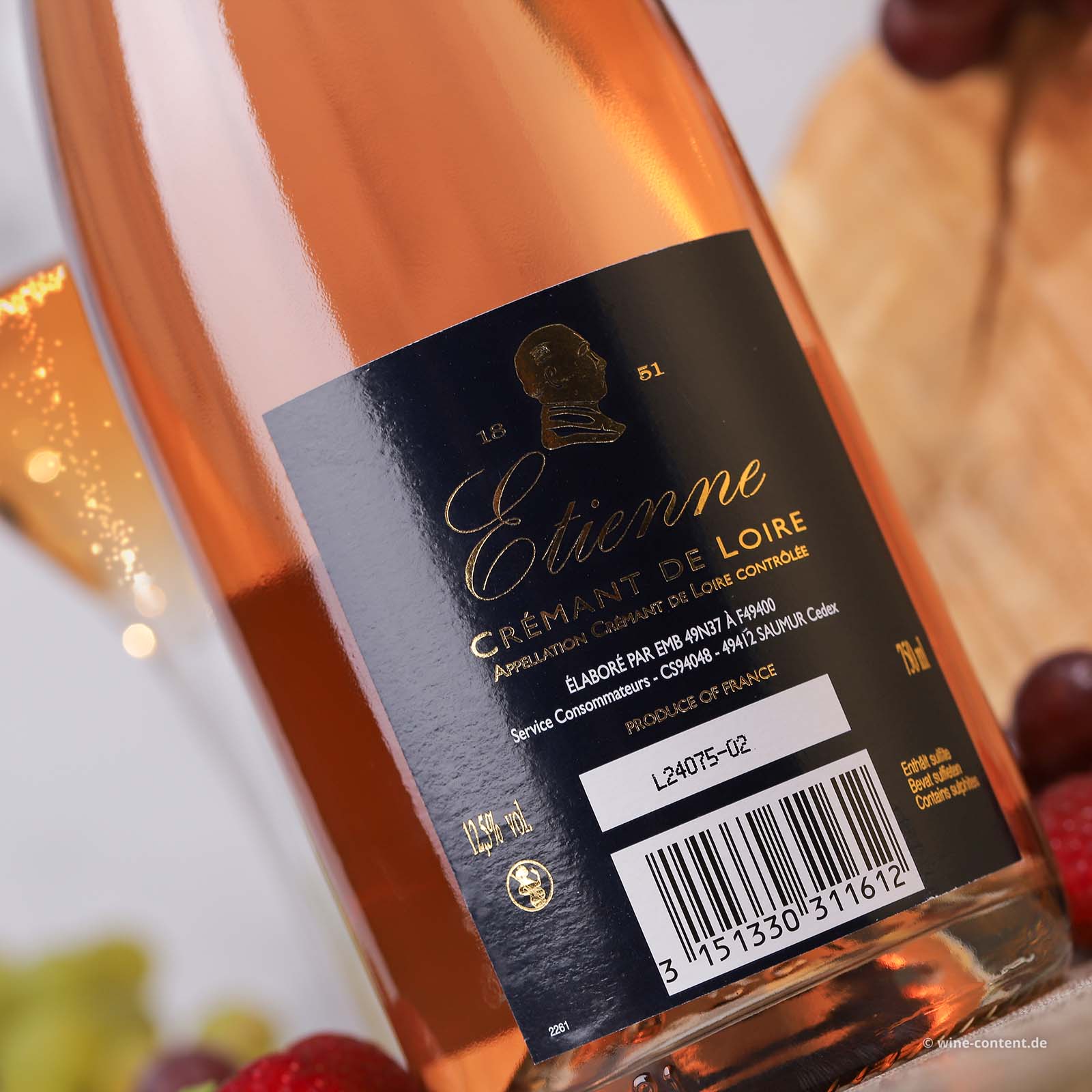 6er-Sparpaket Crémant de Loire Rosé Etienne Brut