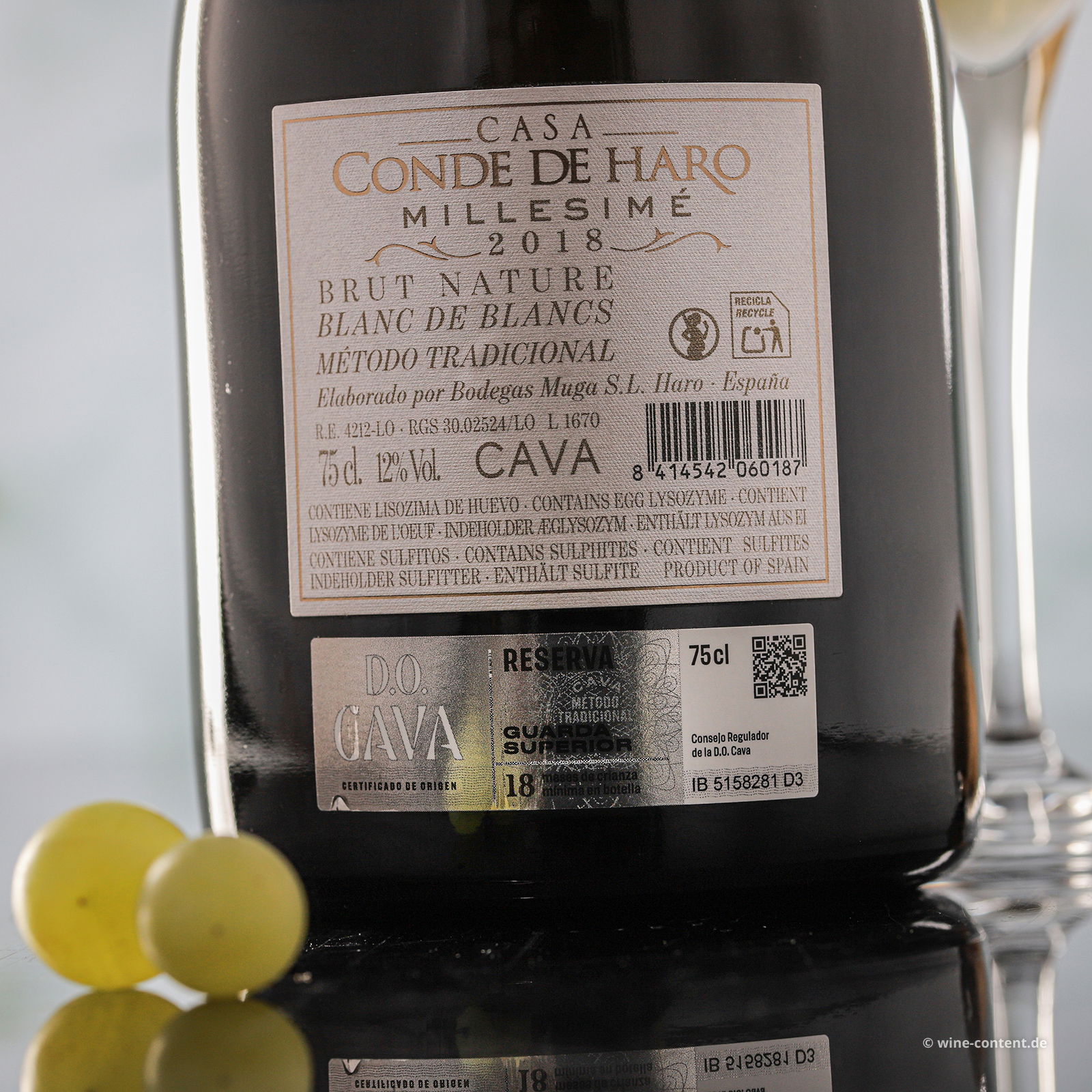 Cava Blanc de Blancs 2018 Conde de Haro Brut Nature