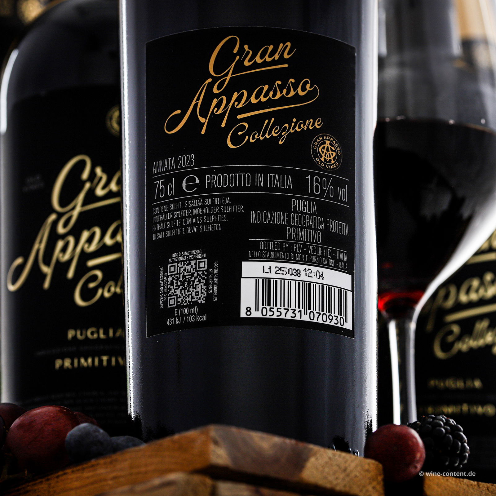 6er-Sparpaket Primitivo 2023 Gran Appasso Collezione
