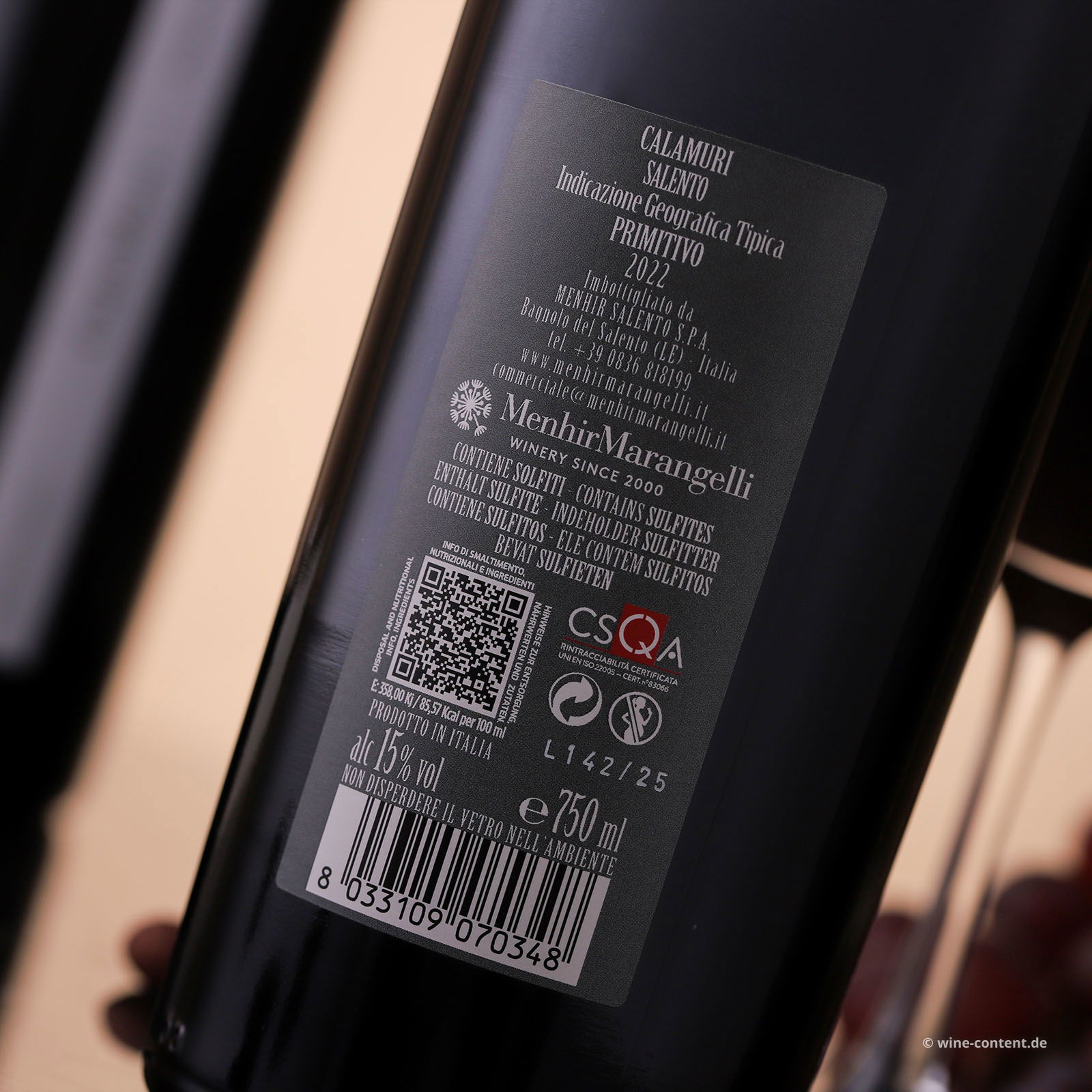 Primitivo Salento 2022 CalaMuri Primitivo Salento 2022 CalaMuri