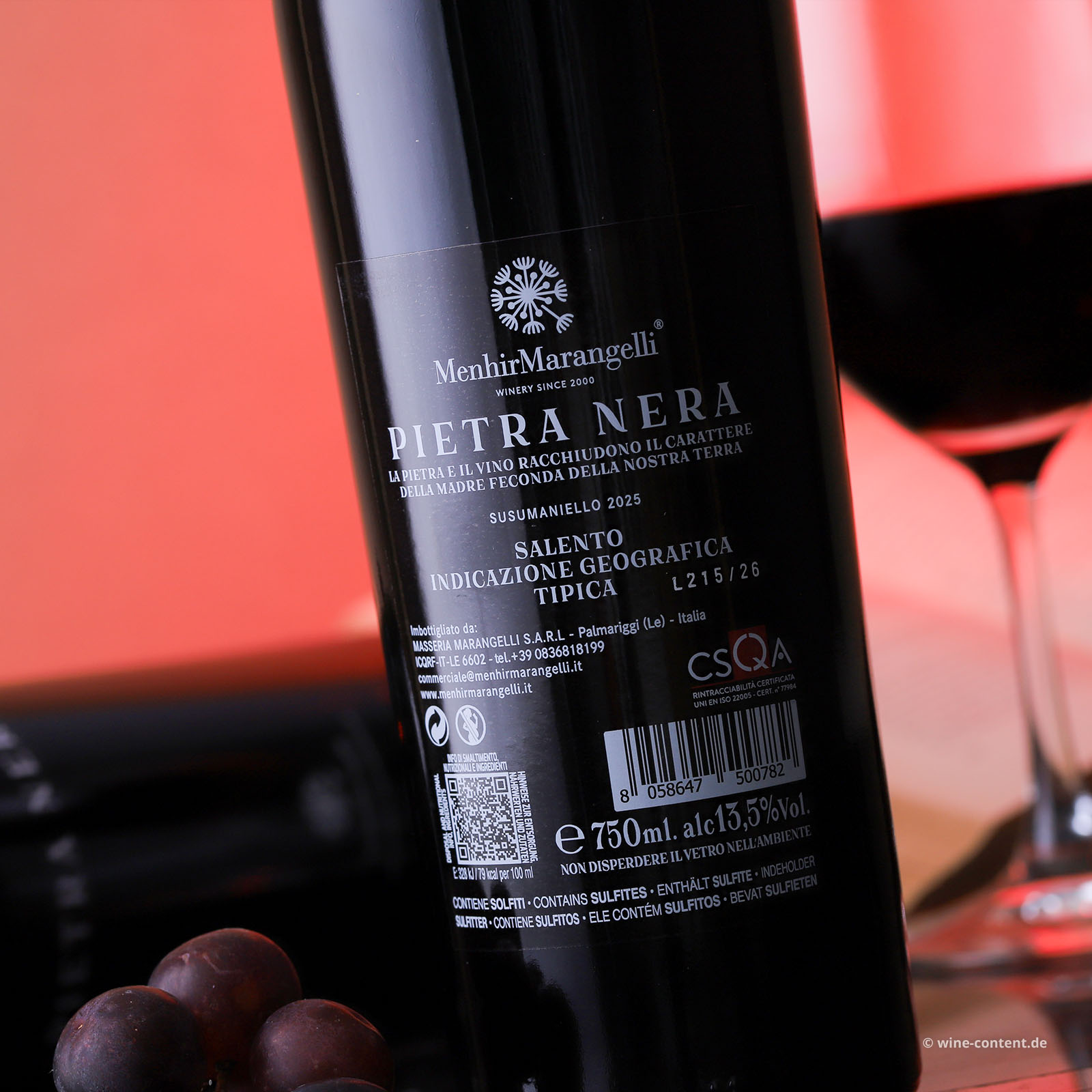 Susumaniello Salento 2025 Pietra Nera