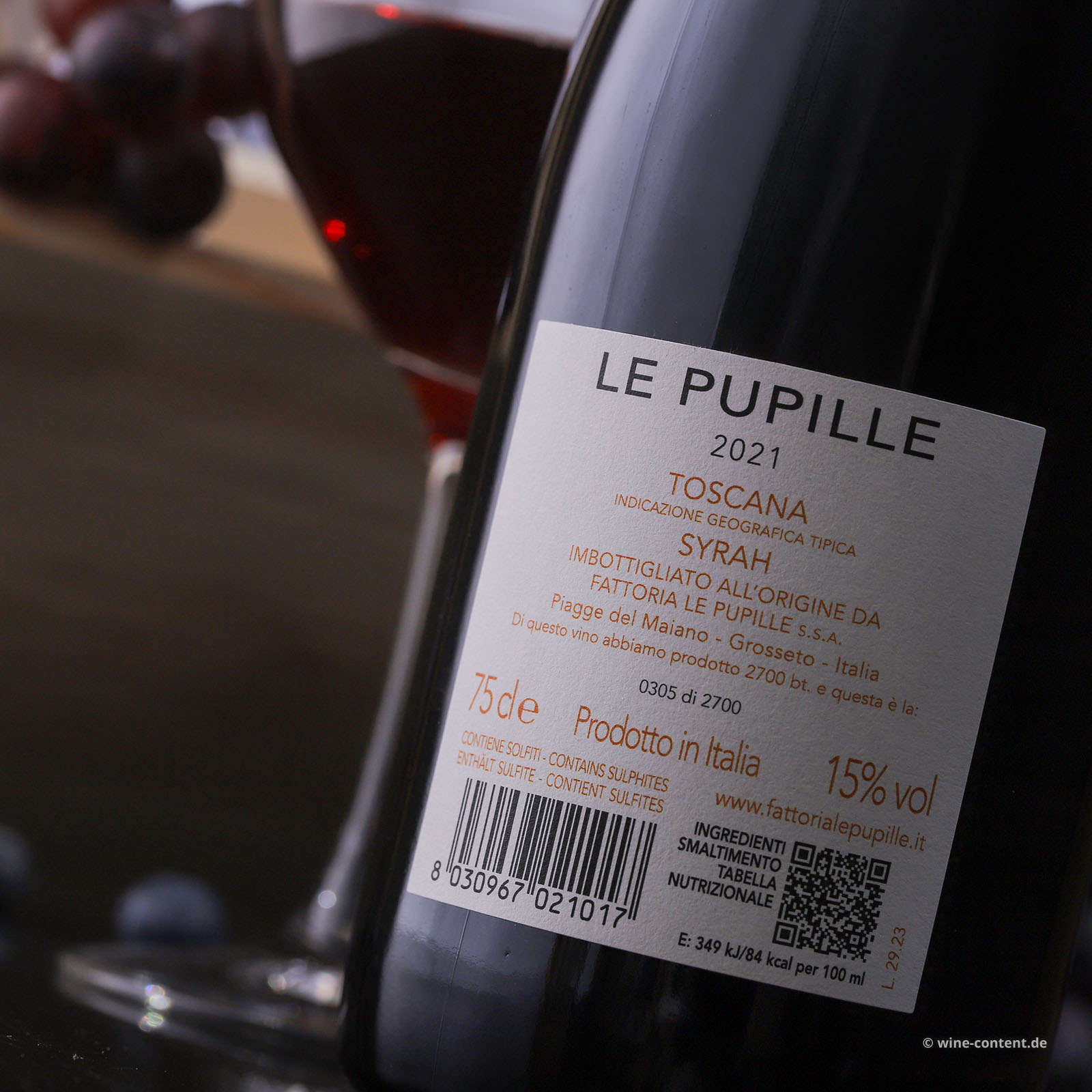 6er-Holzkiste Syrah Toscana 2021