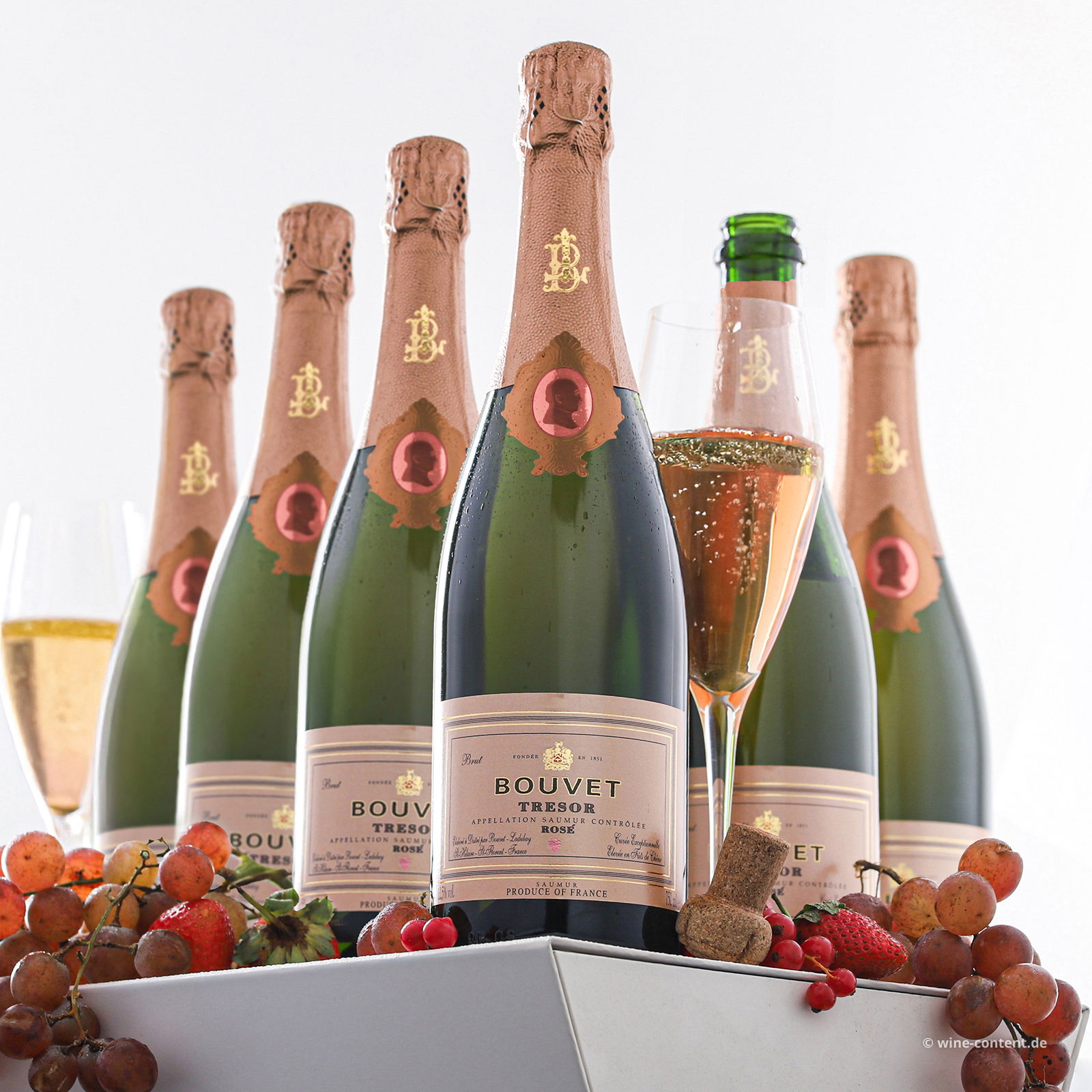 6er-Sparpaket Crémant Saumur Rosé Trésor Brut