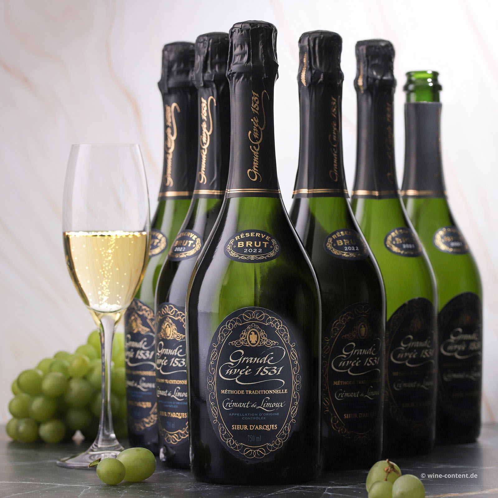 6er-Sparpaket Crémant de Limoux Réserve 2022 Grande Cuvée 1531 Brut