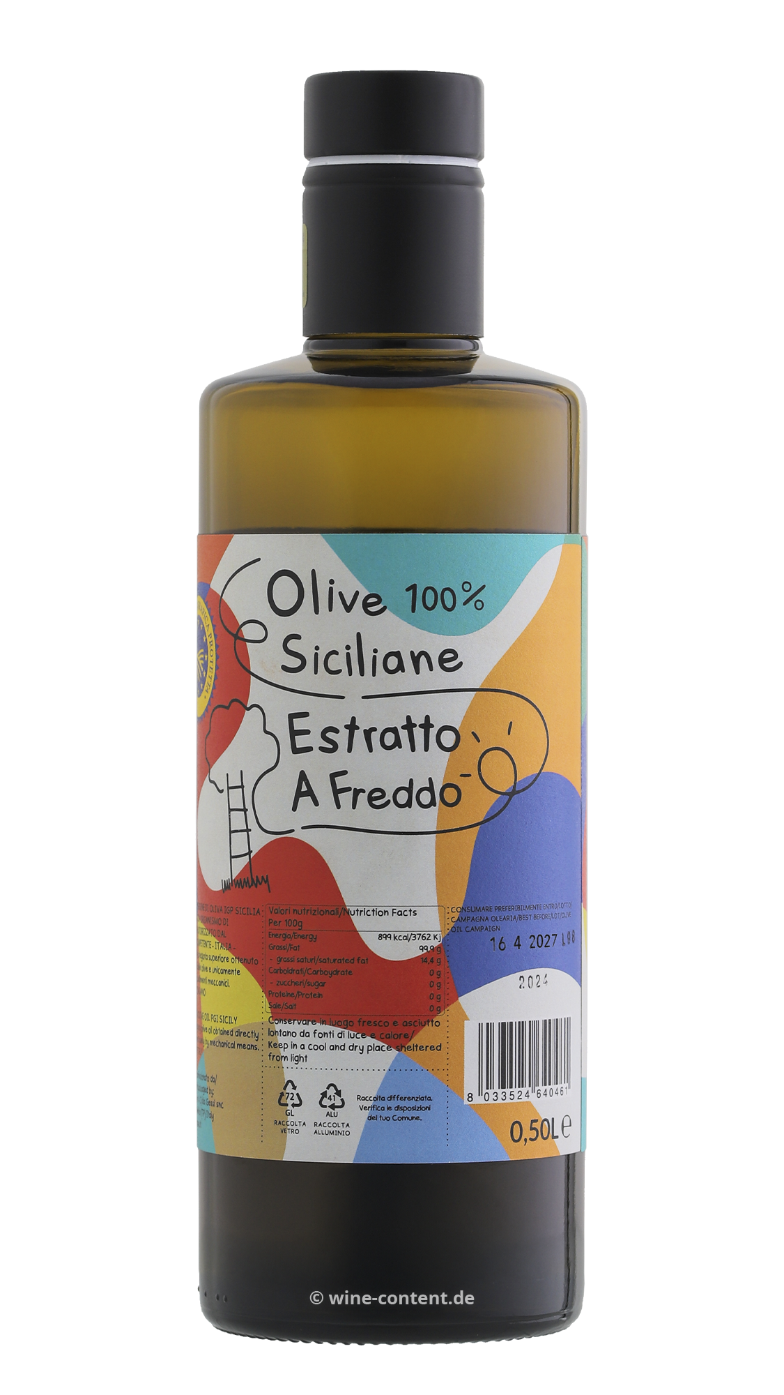 0,5 L Olivenöl Extra Vergine Sicilia