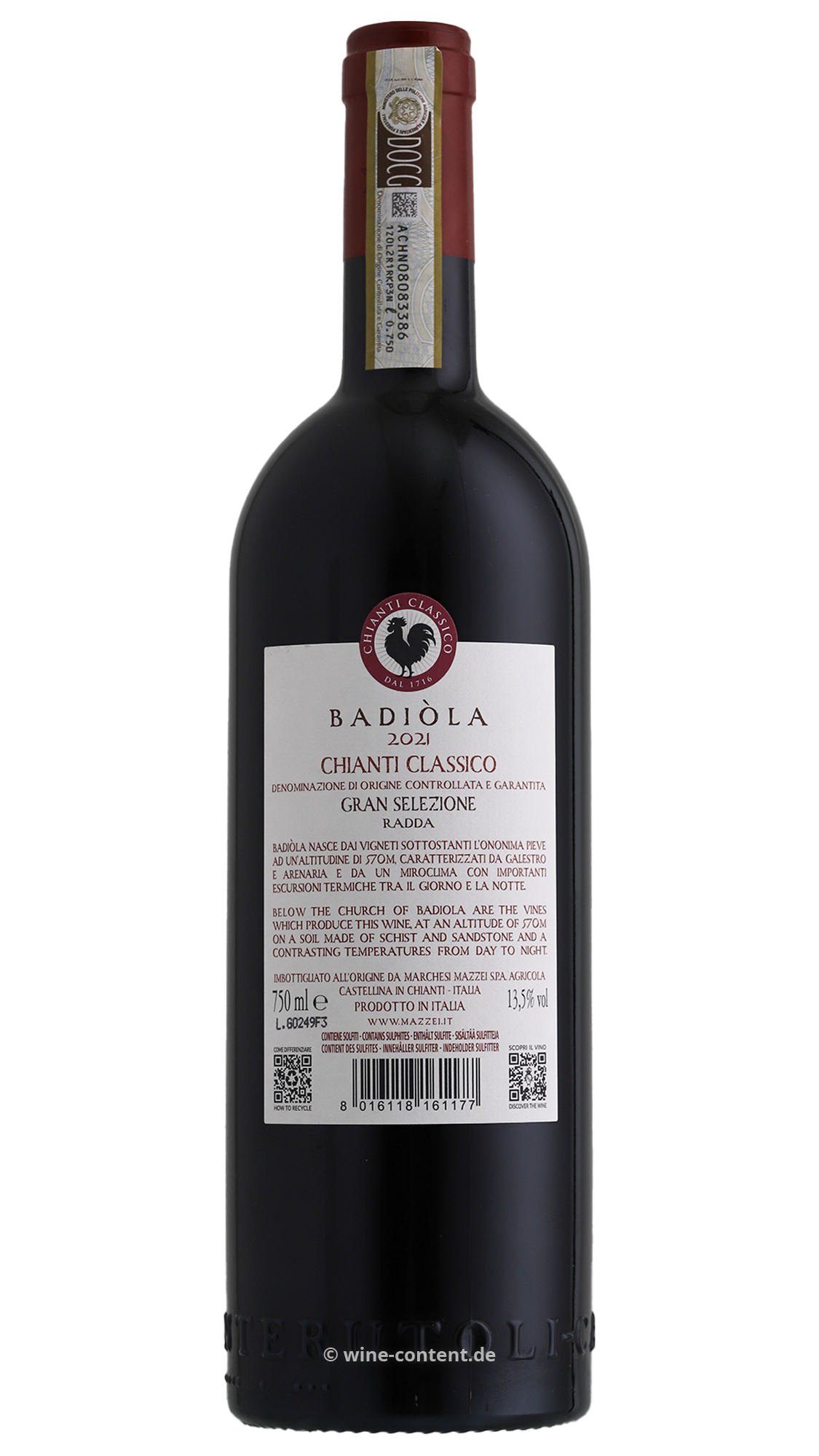 Chianti Classico Gran Selezione 2021 Badiòla