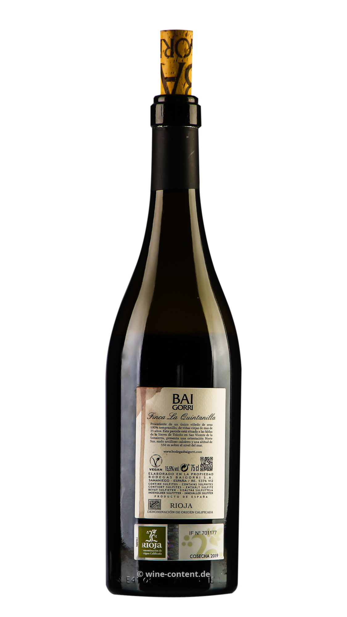 Rioja 2019 Finca La Quintanilla