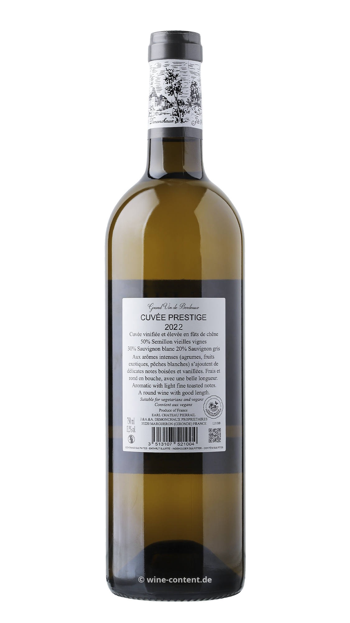 Bordeaux Blanc 2022 Cuvée Prestige