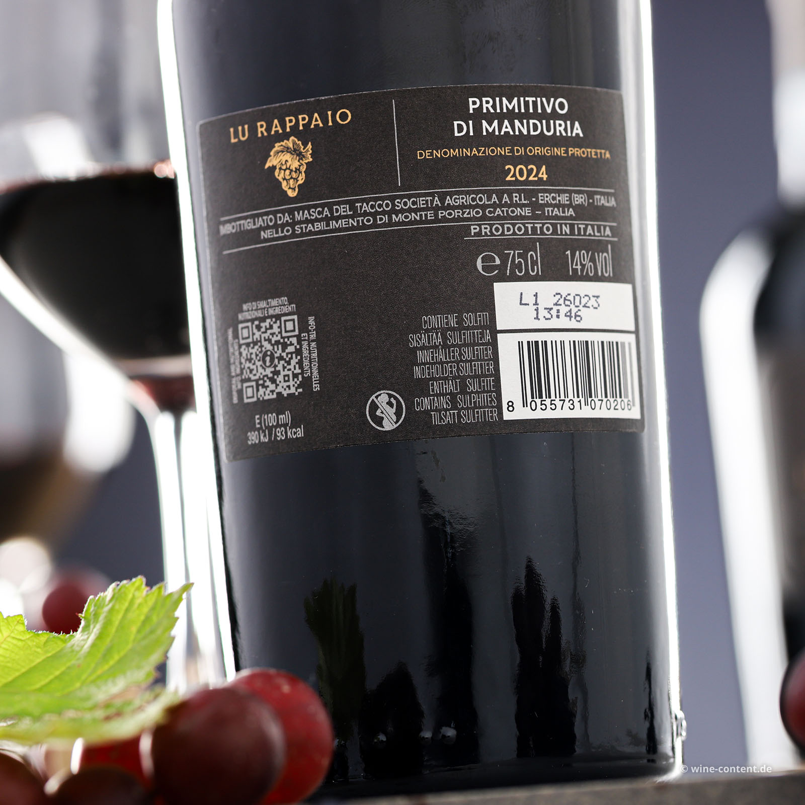Primitivo di Manduria 2024 Lu Rappaio