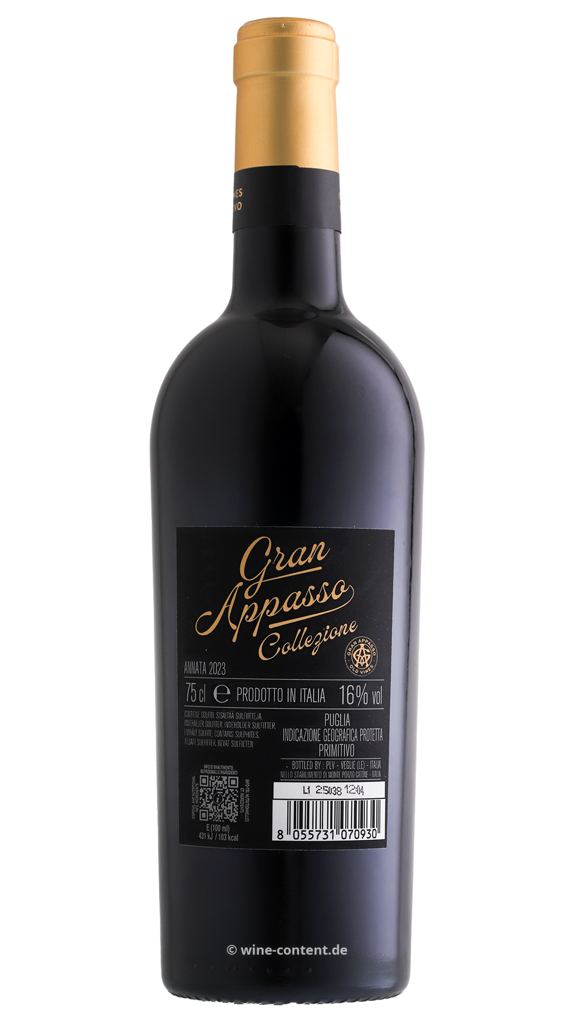 6er-Sparpaket Primitivo 2023 Gran Appasso Collezione