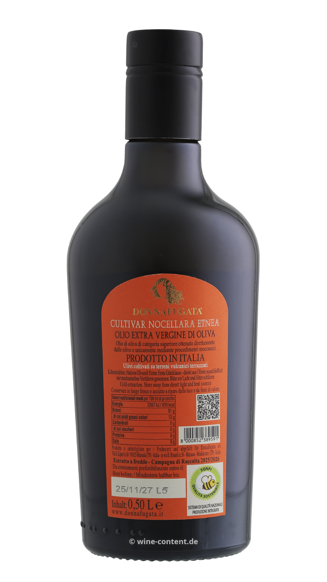 0,5 L Olivenöl Extra Vergine 2025 Nocellara