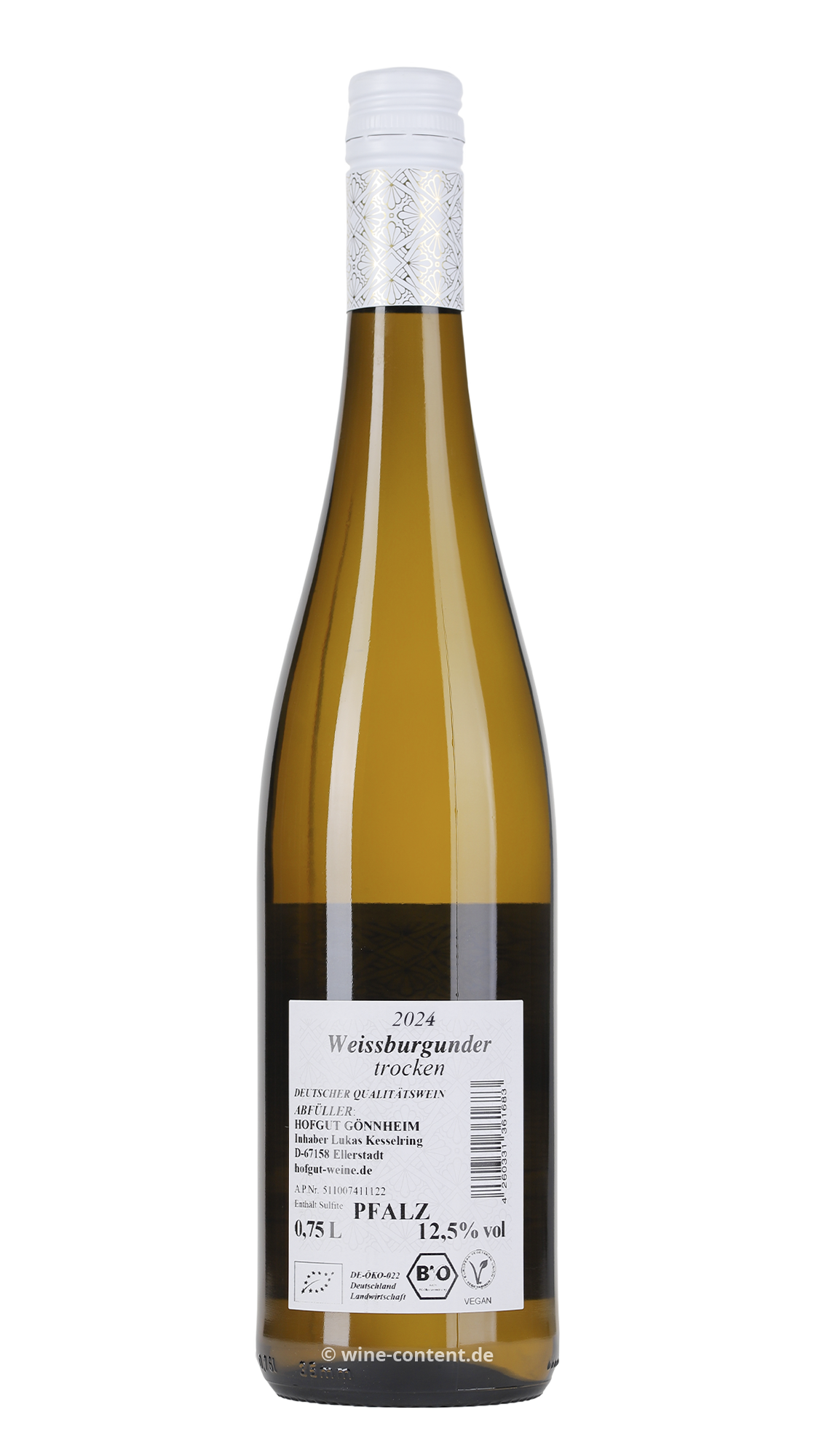 6er-Sparpaket Weißburgunder 2024 Gönnheim Bio
