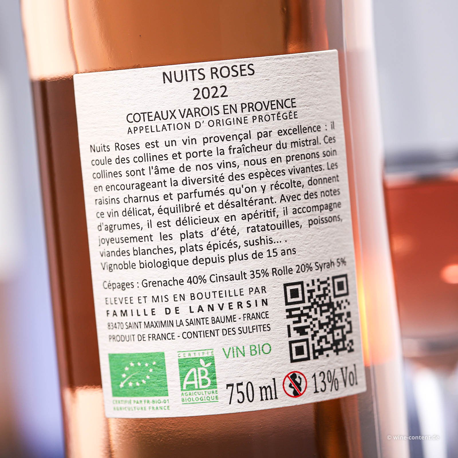 Coteaux Varois en Provence Rosé 2022 Bio