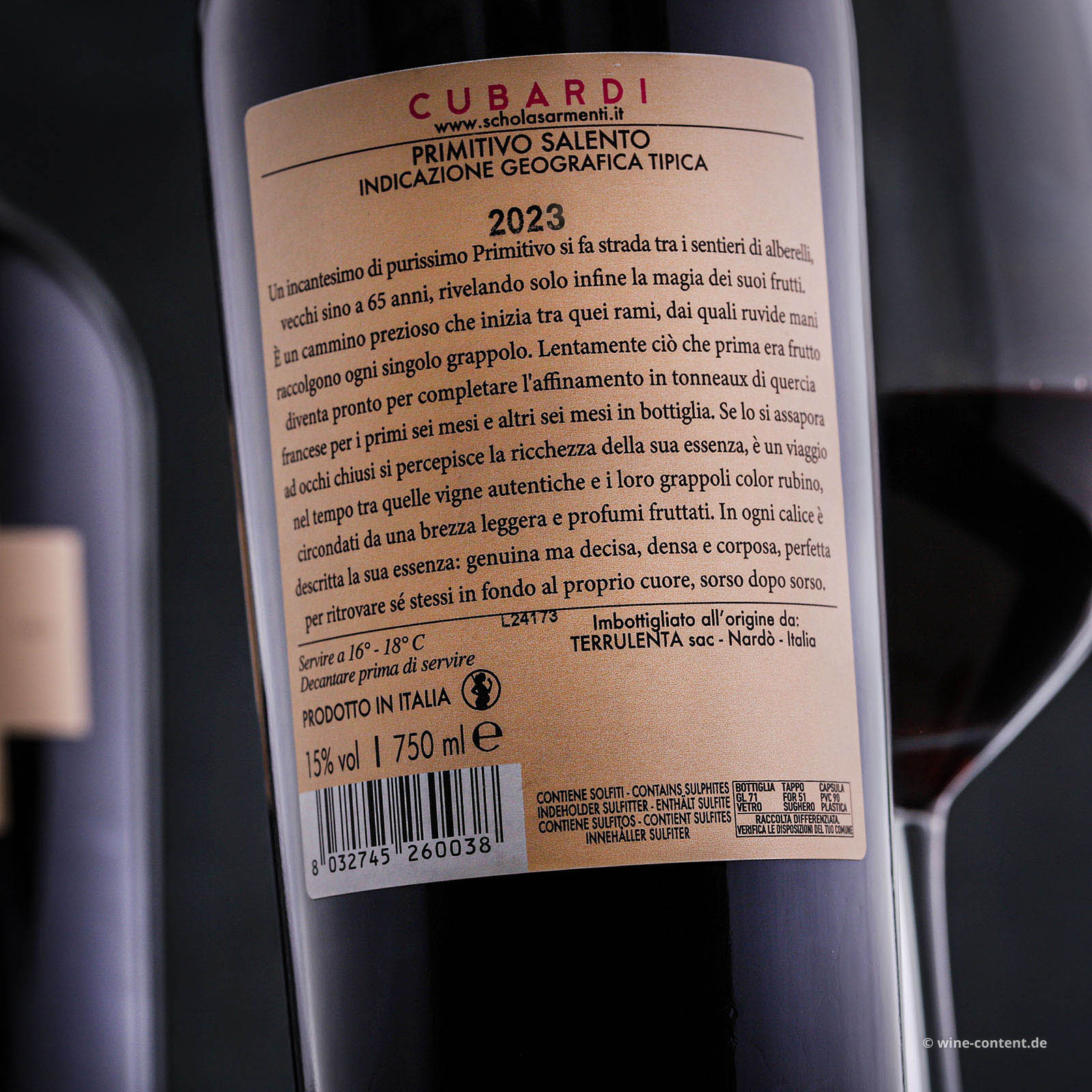 Primitivo Salento 2023 Cubardi Primitivo Salento 2023 Cubardi