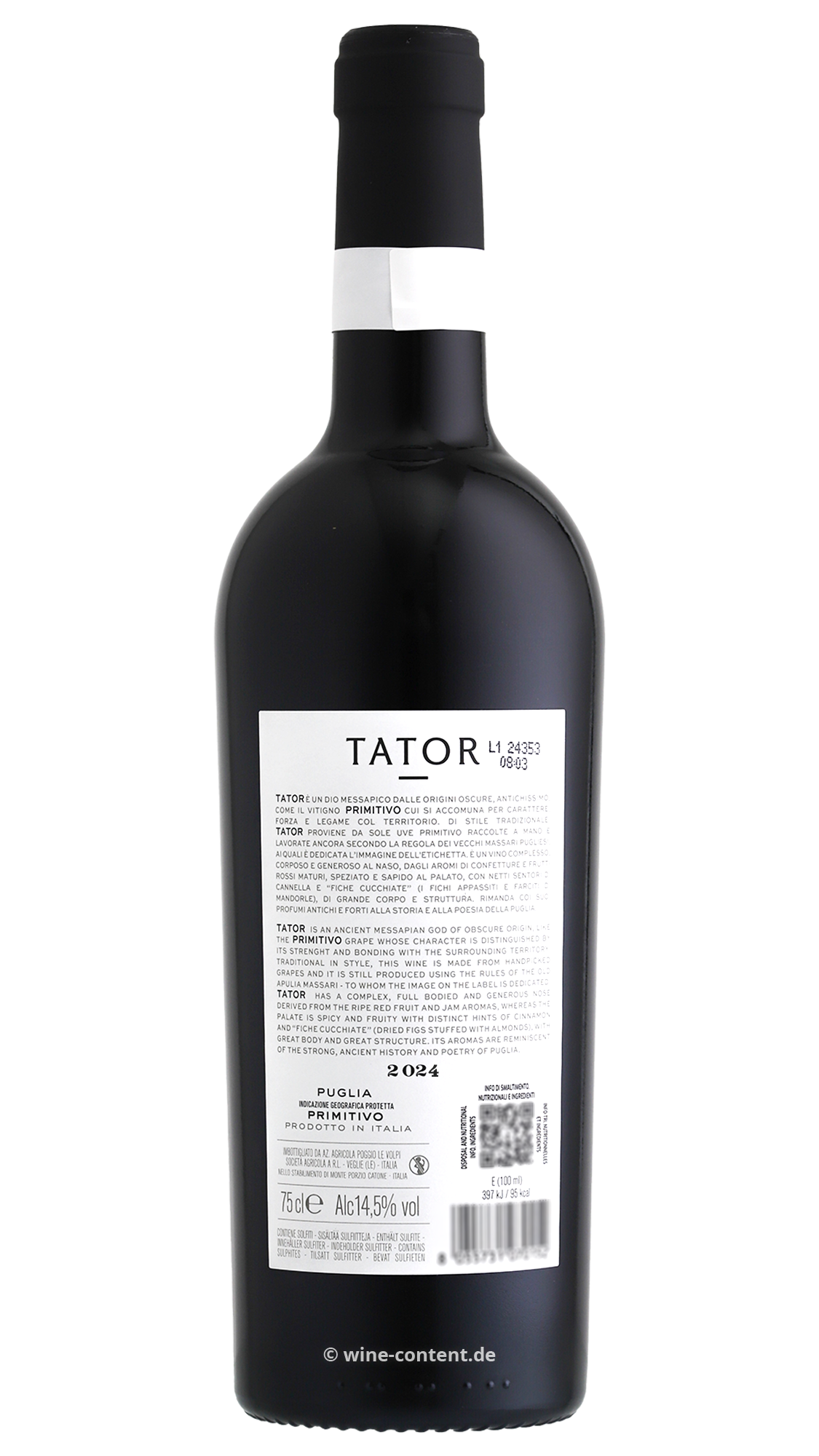 6er-Sparpaket Primitivo 2024 Tator
