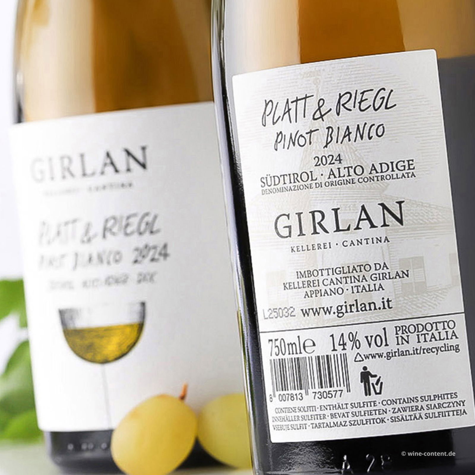 Pinot Bianco 2024 Platt & Riegl