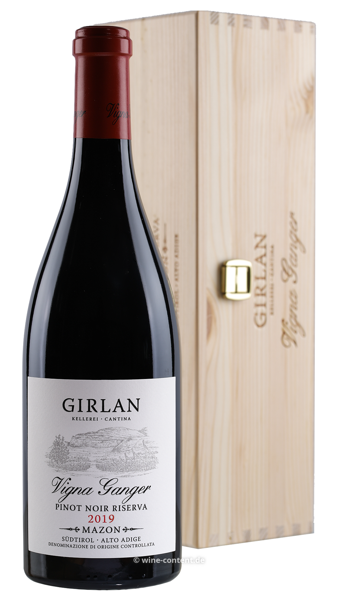 3er-Paket Pinot Noir Riserva 2019 Vigna Ganger