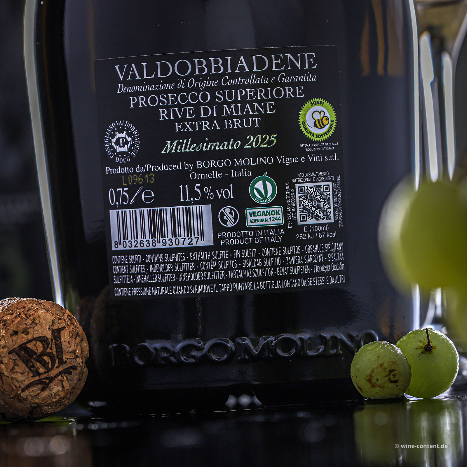 Prosecco Superiore 2025 Rive di Miane Extra Brut