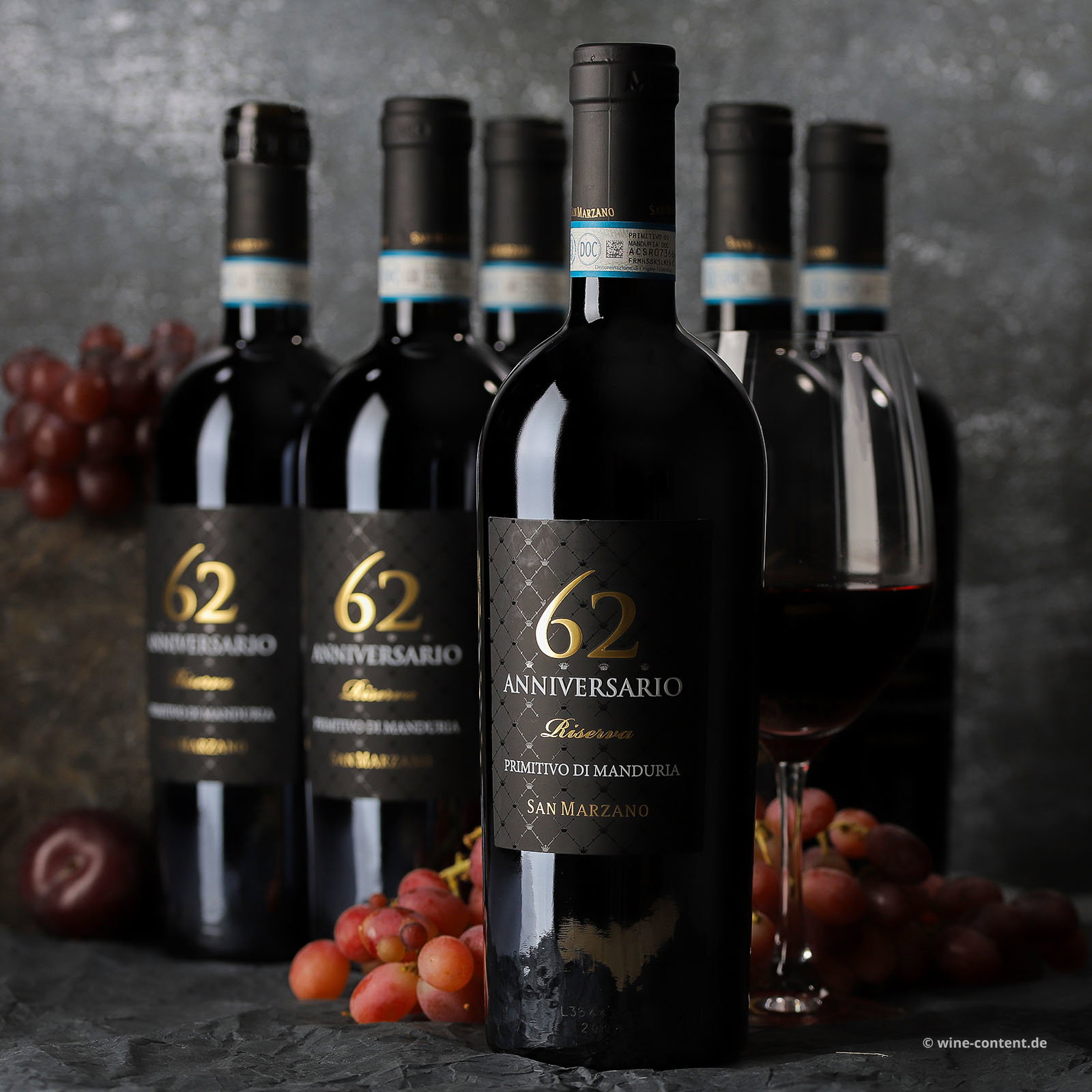 6er-Sparpaket Primitivo di Manduria Riserva 2019 Anniversario 62