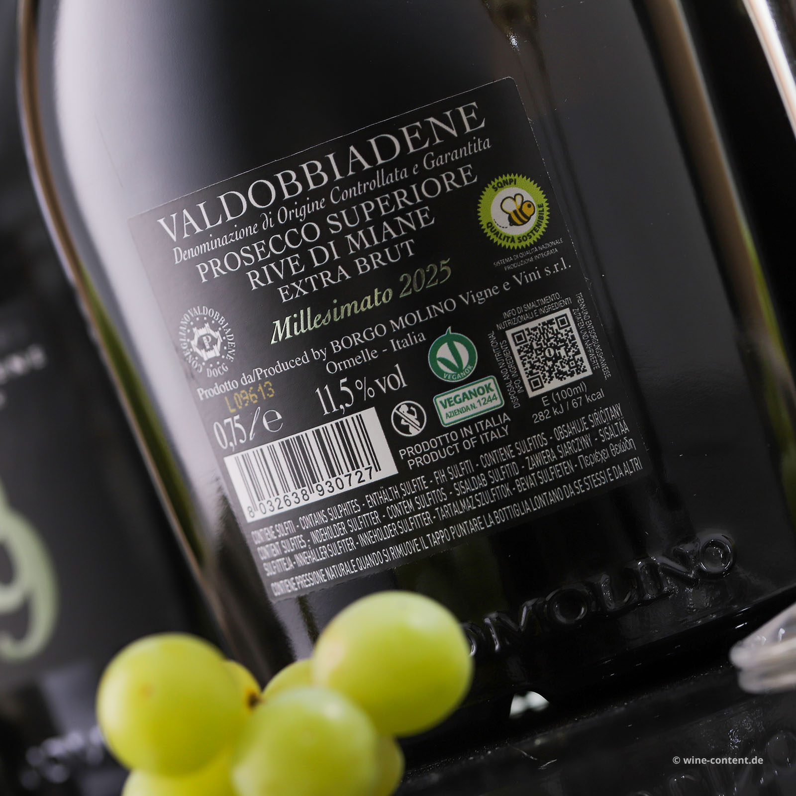 6er-Sparpaket  Prosecco Superiore 2025 Rive di Miane Extra Brut