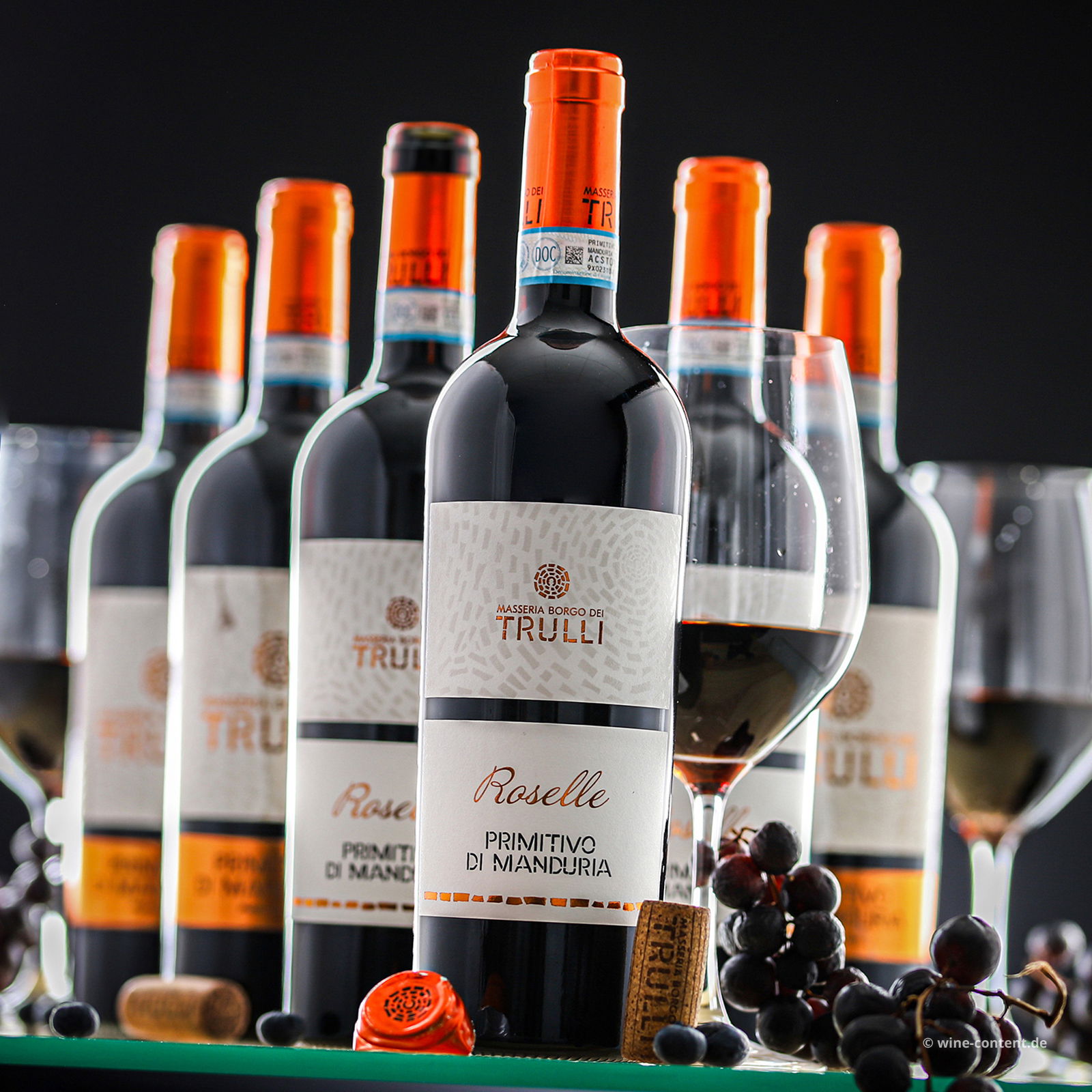 6er-Sparpaket Primitivo di Manduria 2024 Roselle