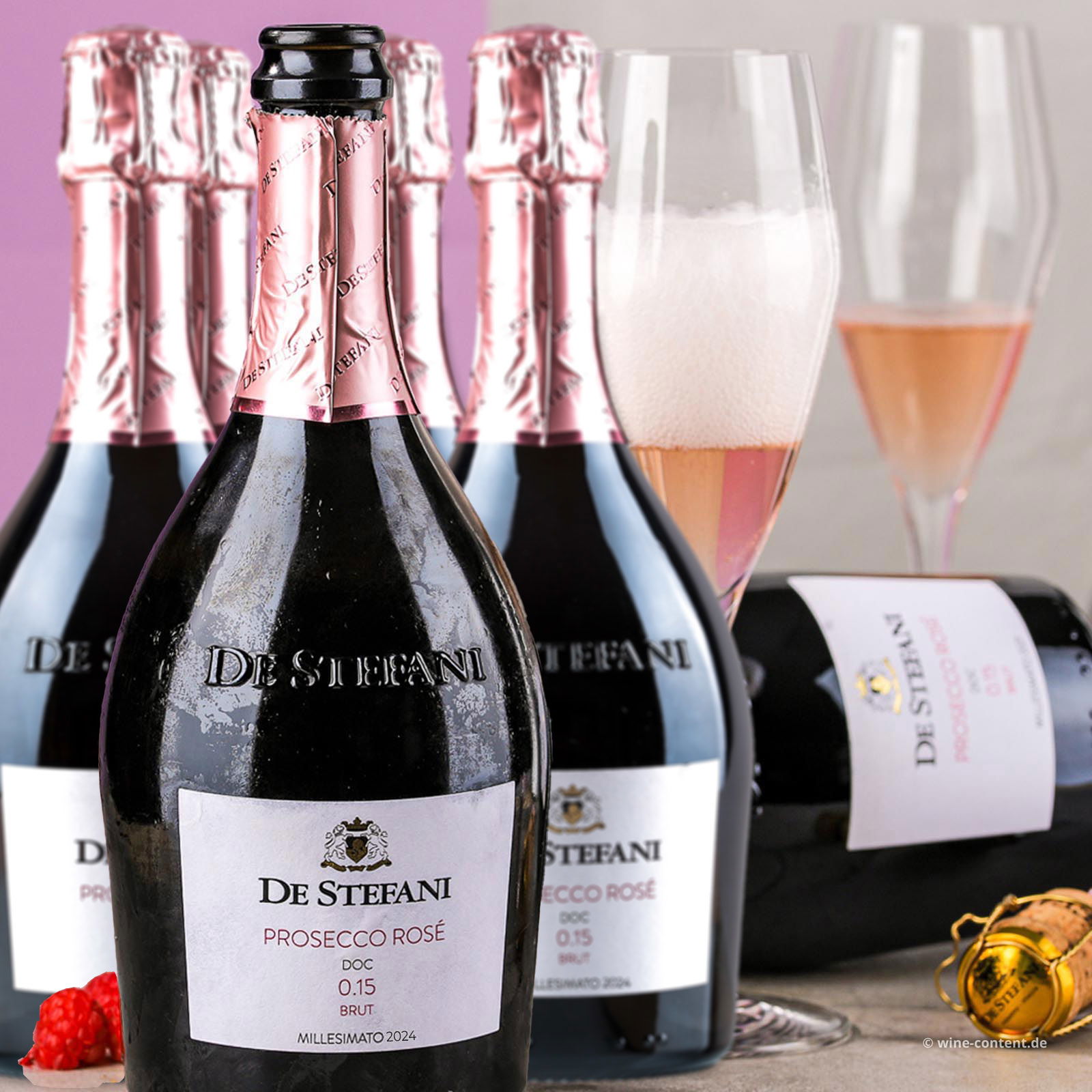 6er-Sparpaket Prosecco Rosé 2024 0.15 Brut