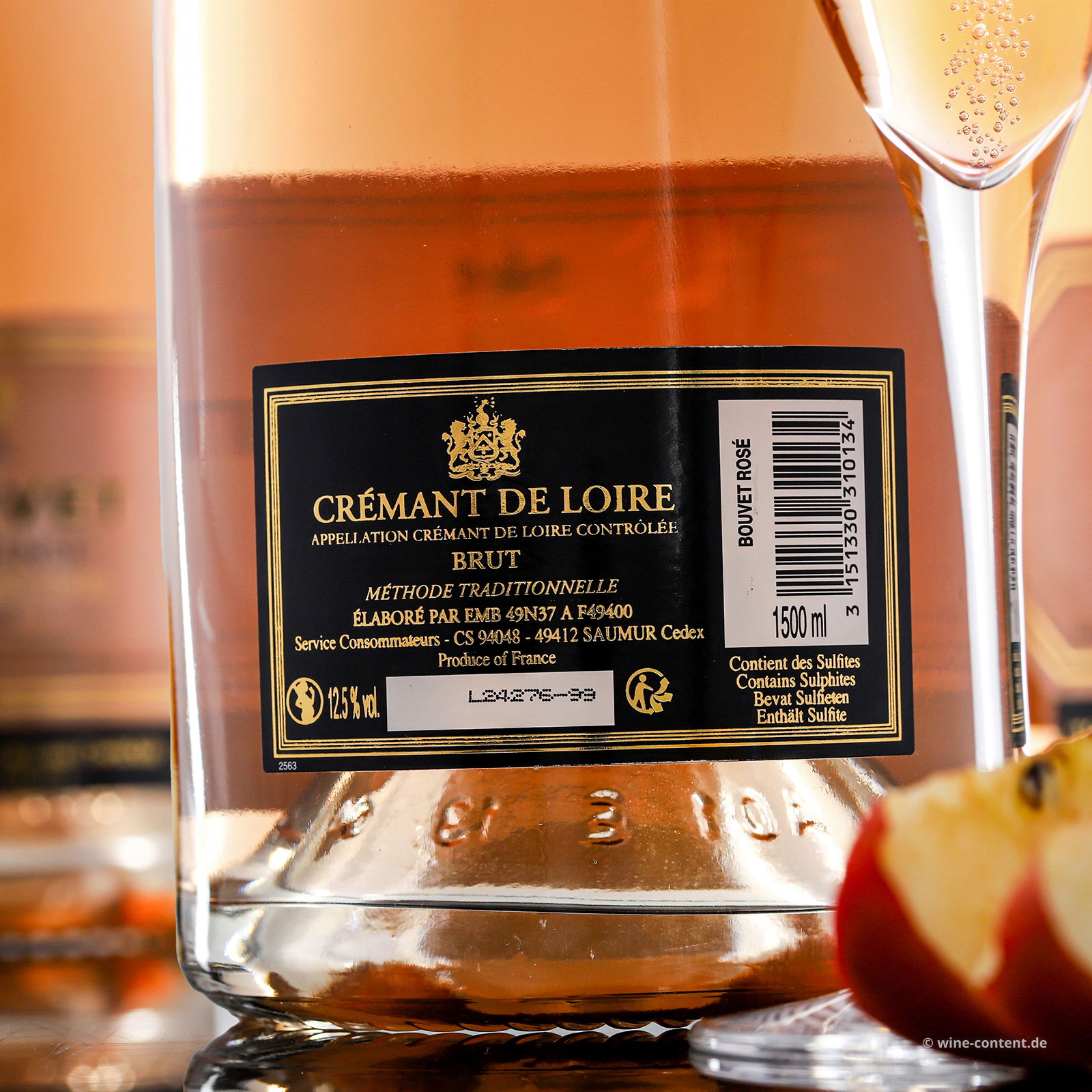 3er-Paket Crémant de Loire Rosé Excellence Brut Magnum