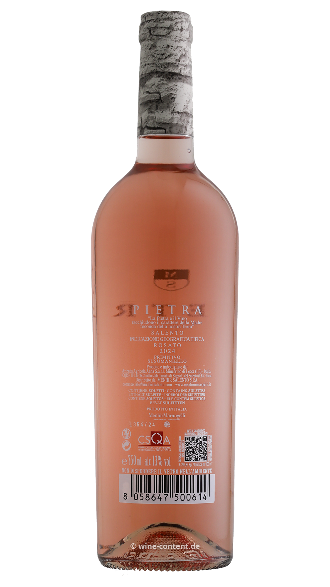 Rosato Salento 2024 Pietra