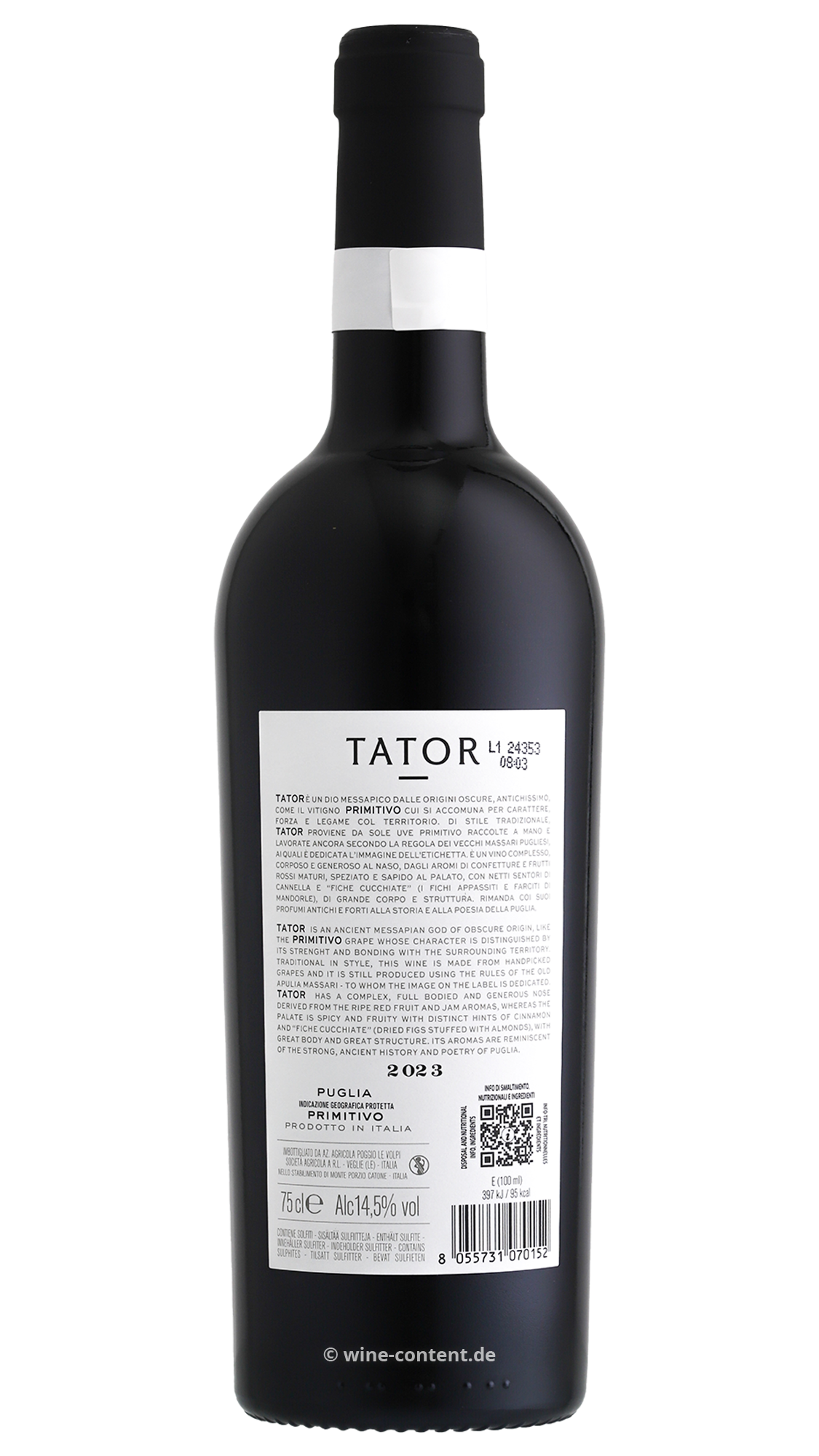 Primitivo 2023 Tator Primitivo 2023 Tator