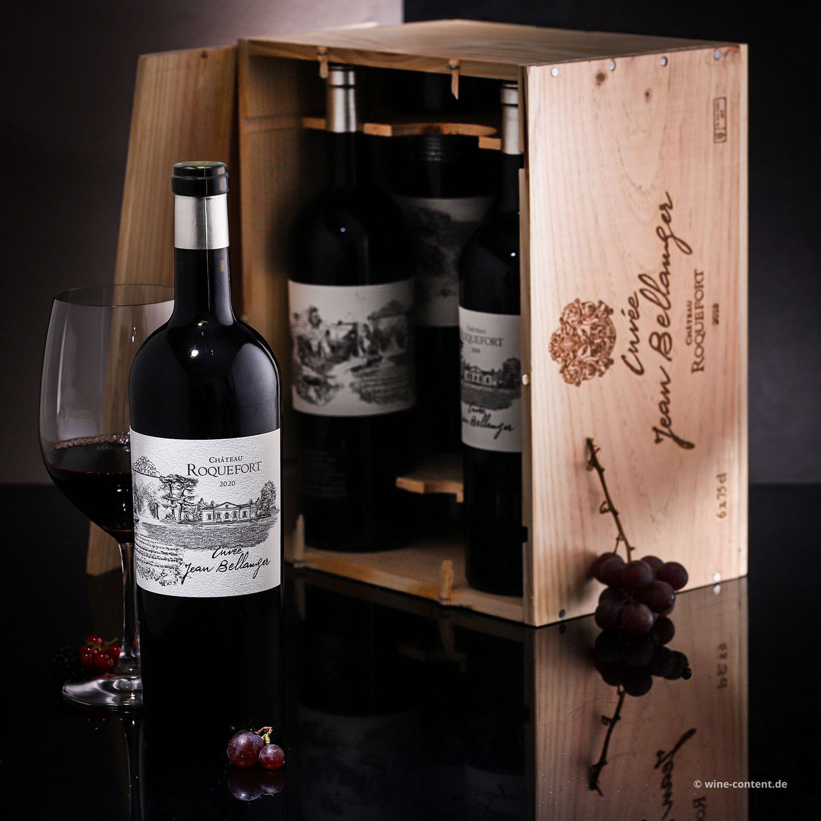 6er-Holzkiste Bordeaux Supérieur 2020 Jean Bellanger 6er-Holzkiste Bordeaux Supérieur 2020 Jean Bellanger