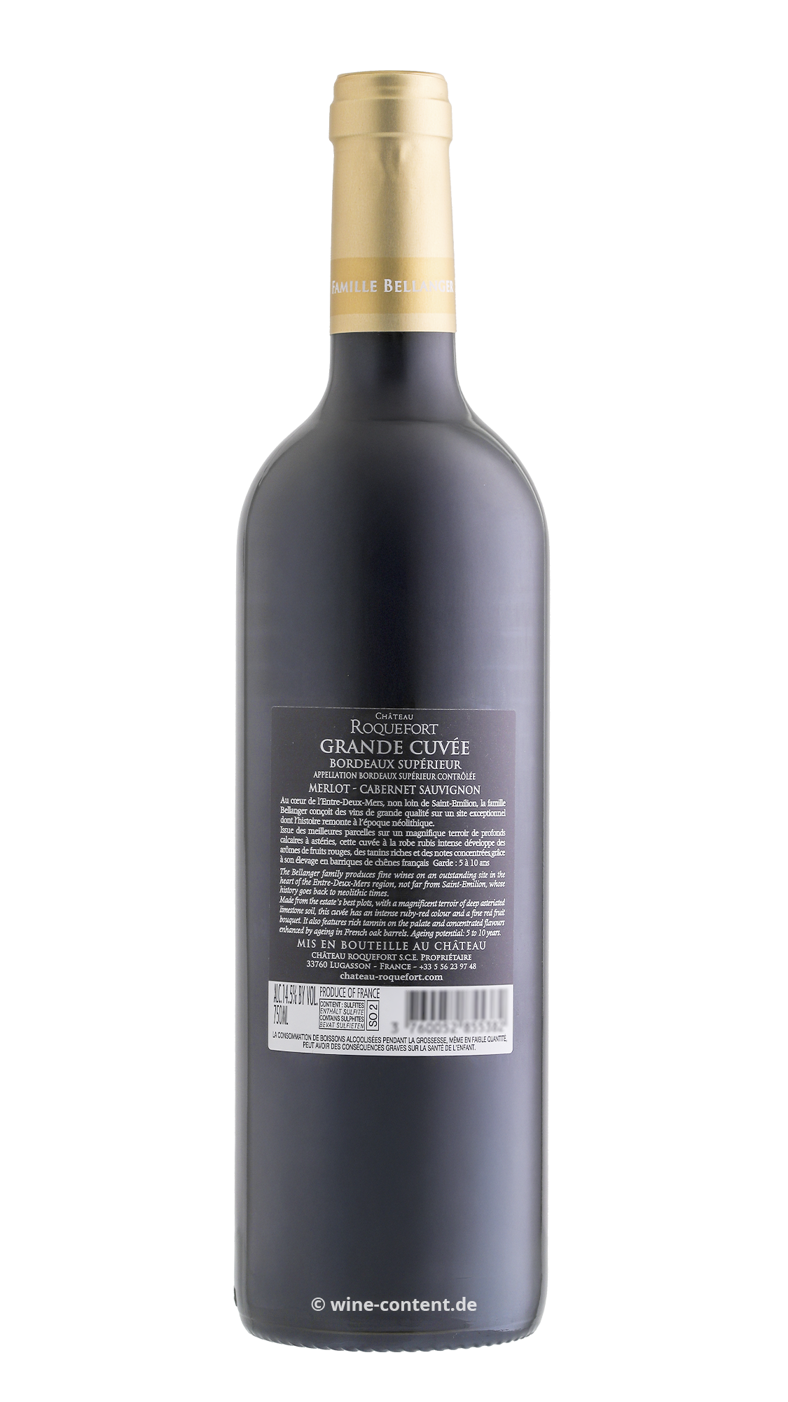 6er-Sparpaket Bordeaux Supérieur 2022 Grande Cuvée