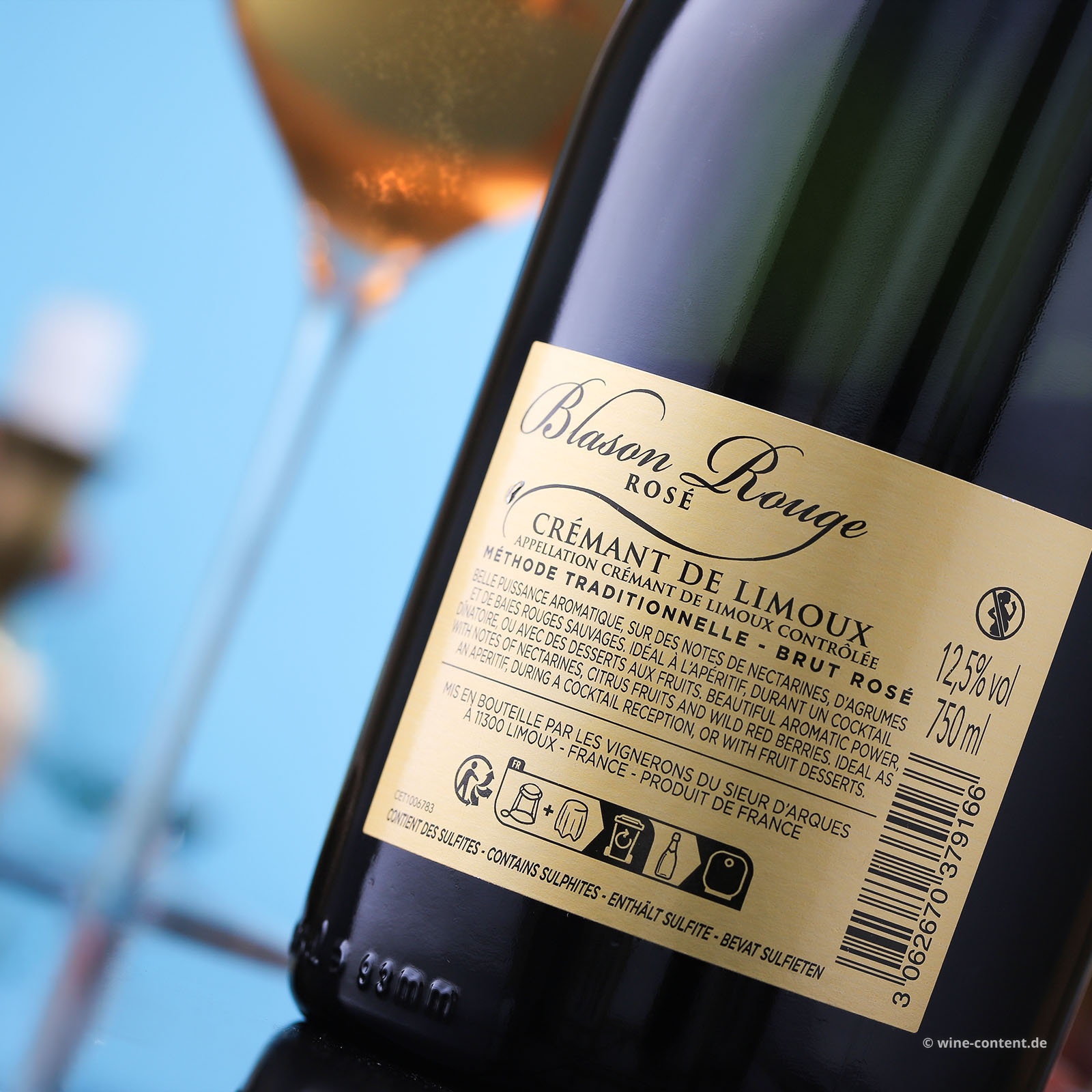 6er-Sparpaket Crémant de Limoux Rosé Blason Rouge Brut