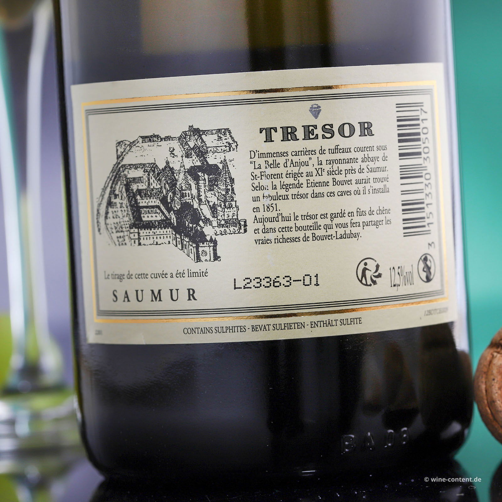 Crémant Saumur Blanc 2022 Trésor Brut