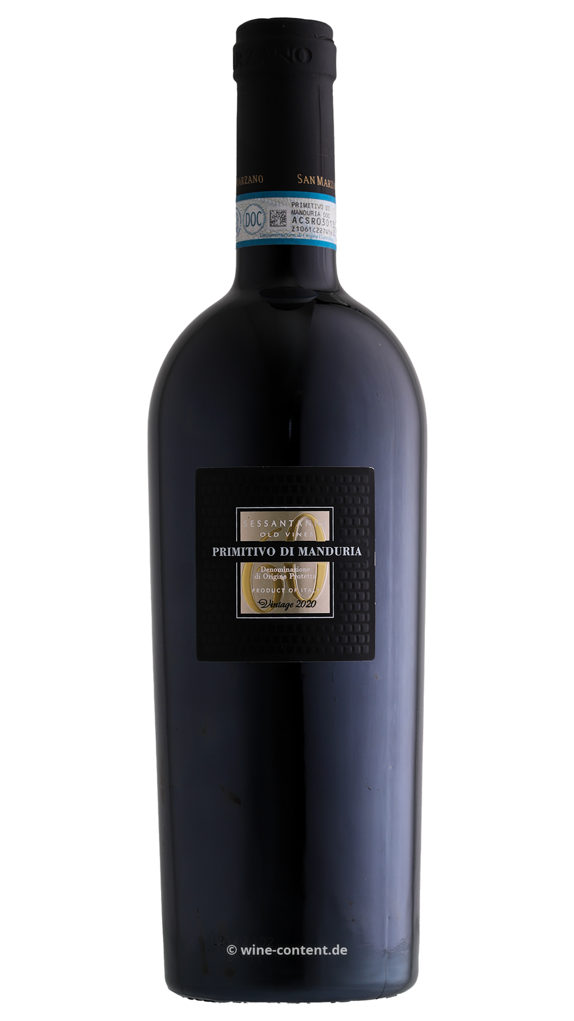 6er-Sparpaket Primitivo di Manduria 2020 Sessantanni