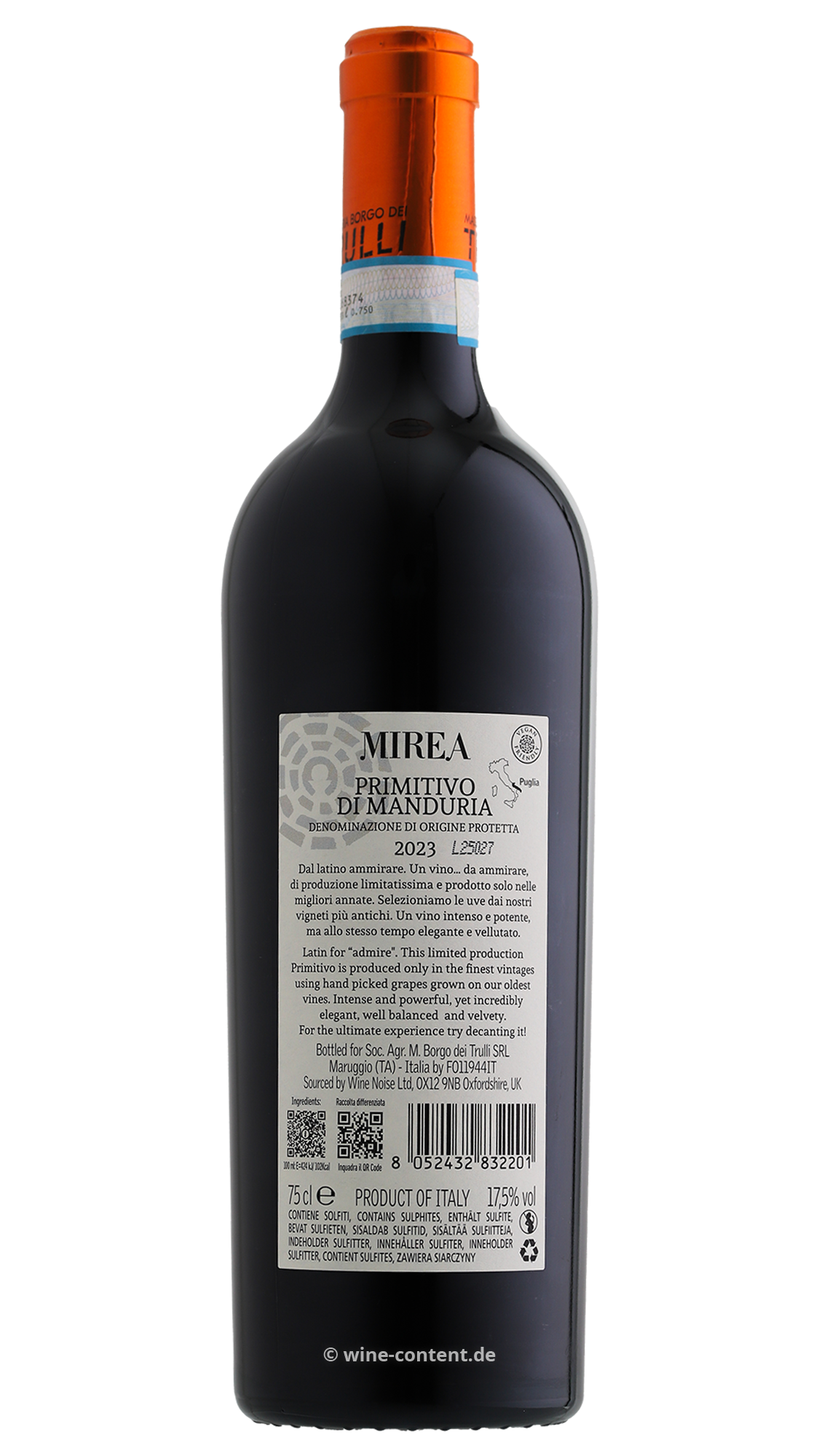 6er-Sparpaket Primitivo di Manduria 2023 Mirea 6er-Sparpaket Primitivo di Manduria 2023 Mirea