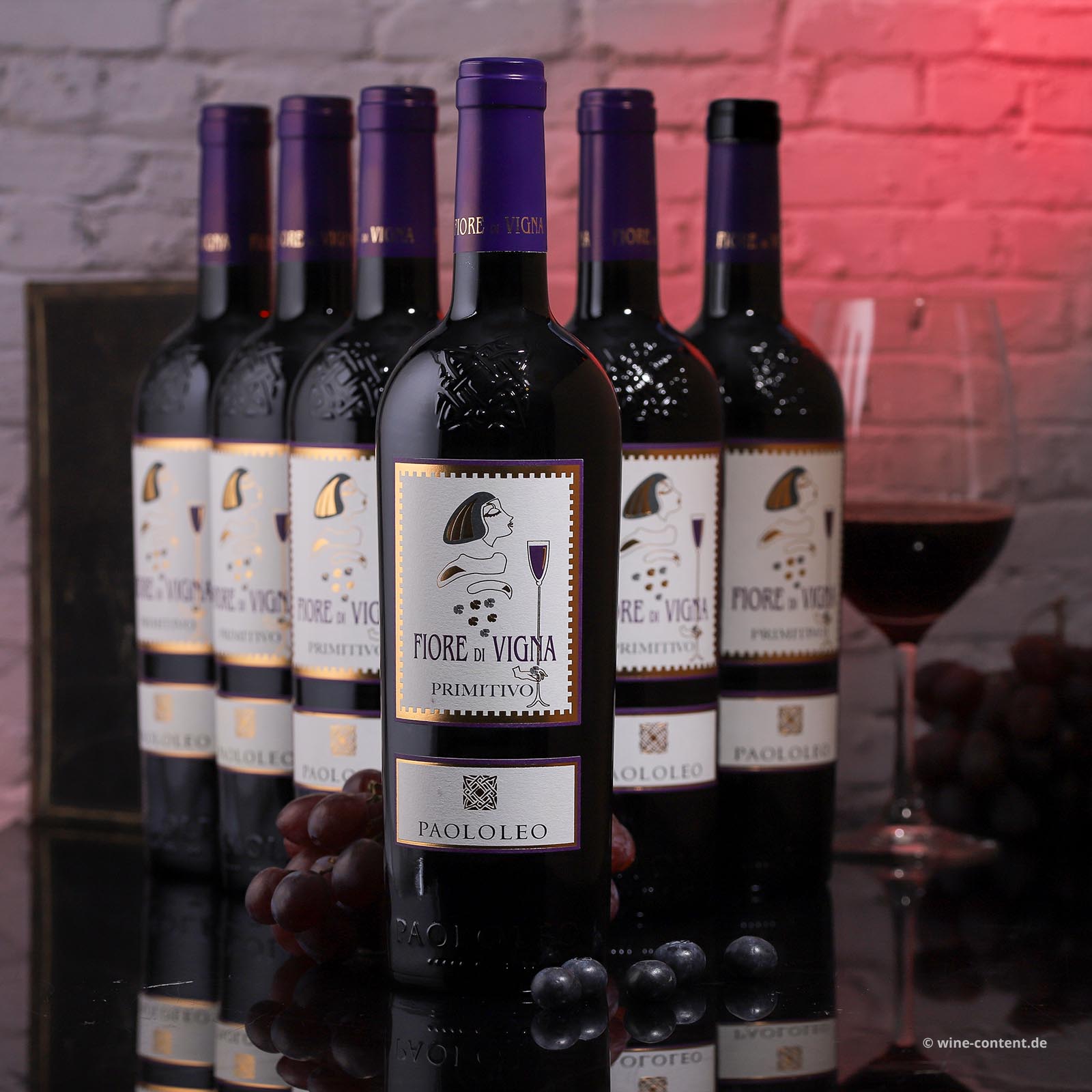 6er-Sparpaket Primitivo Salento 2021 Fiore di Vigna 6er-Sparpaket Primitivo Salento 2021 Fiore di Vigna