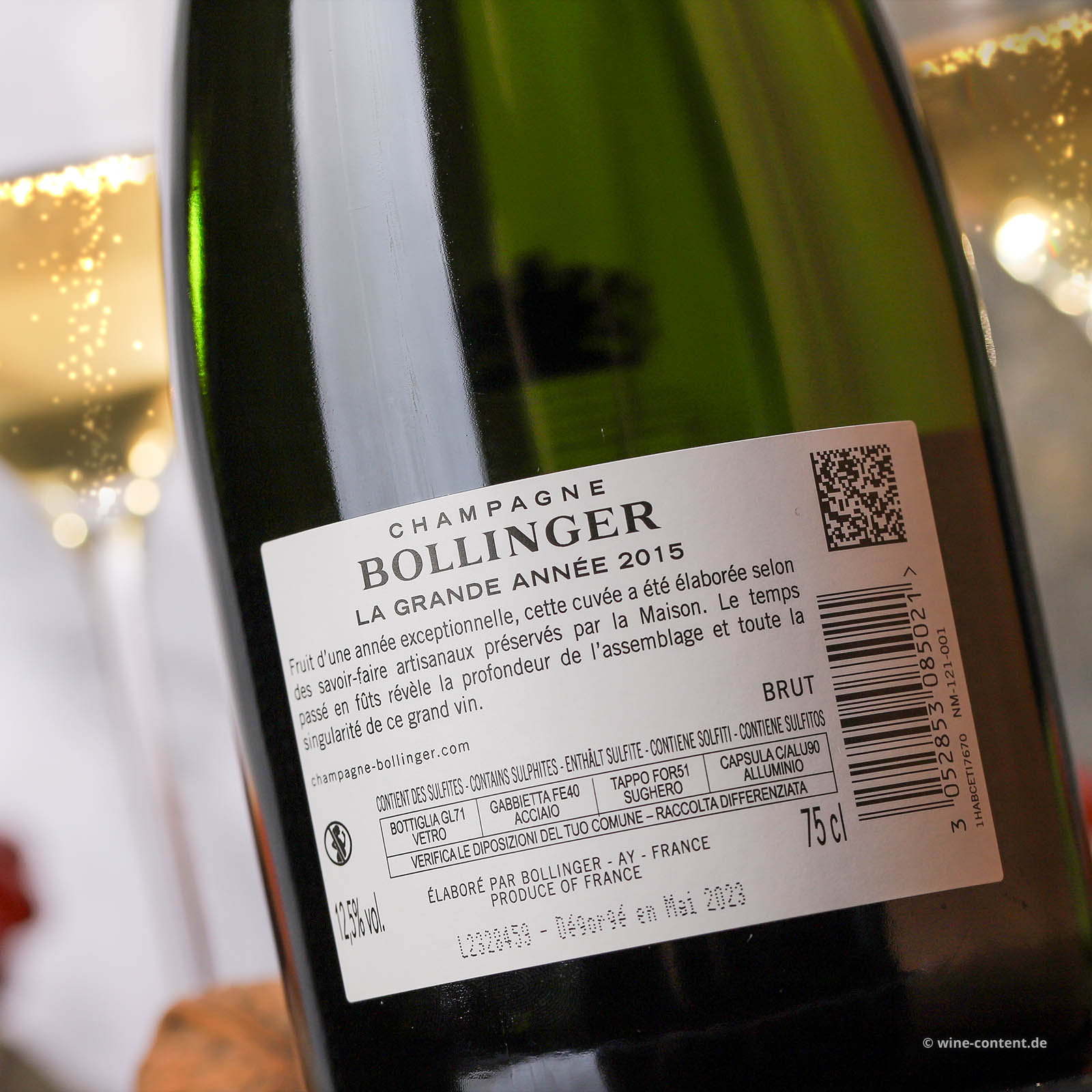 Champagner 2015 La Grande Année Brut