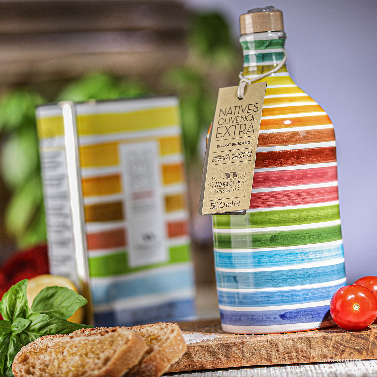 Duo Olivenöl 2024: 0,5 L Rainbow+ 1 L Kanister Fruttato Intenso