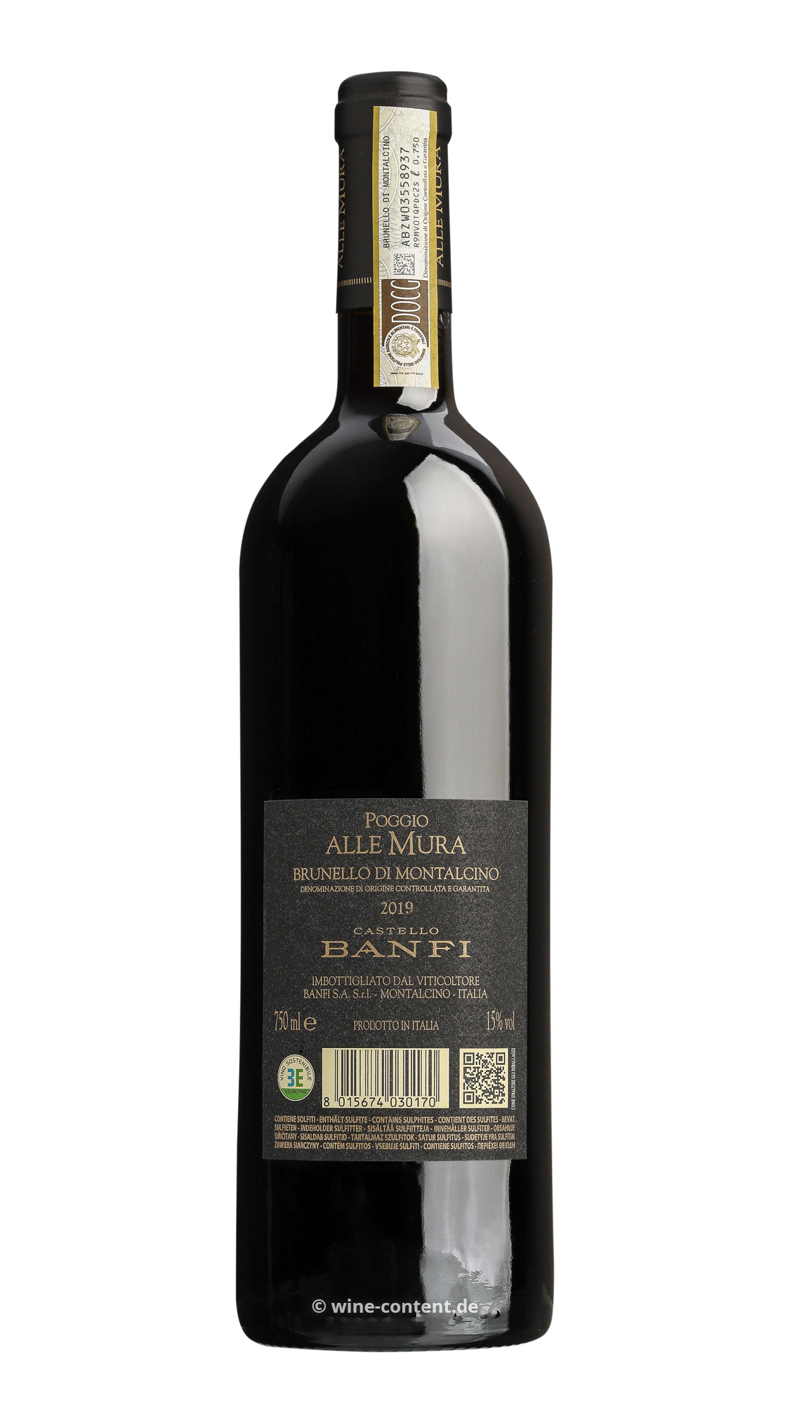 6er-Holzkiste Brunello di Montalcino 2019 Poggio alle Mura