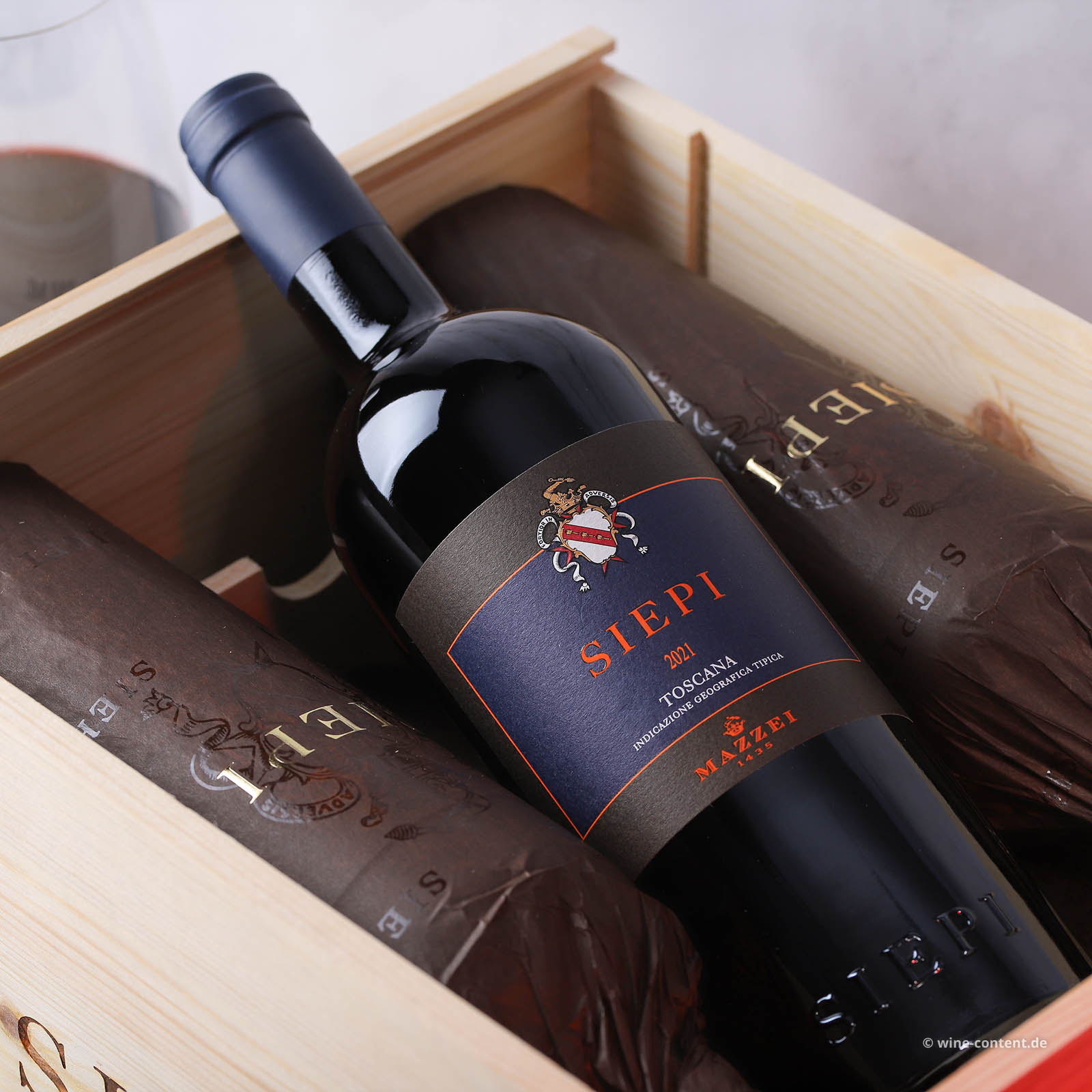 6er-Holzkiste Siepi 2023