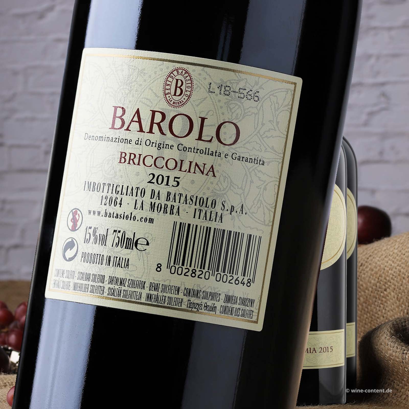 6er-Sparpaket Barolo 2015 Briccolina