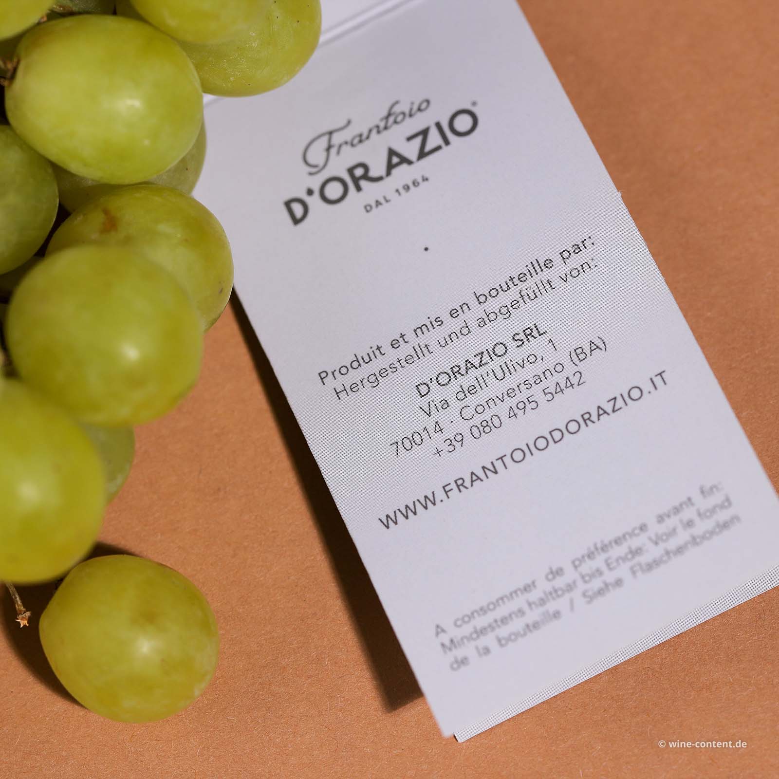 0,5 L Olivenöl Extra Vergine Oltremare Opera